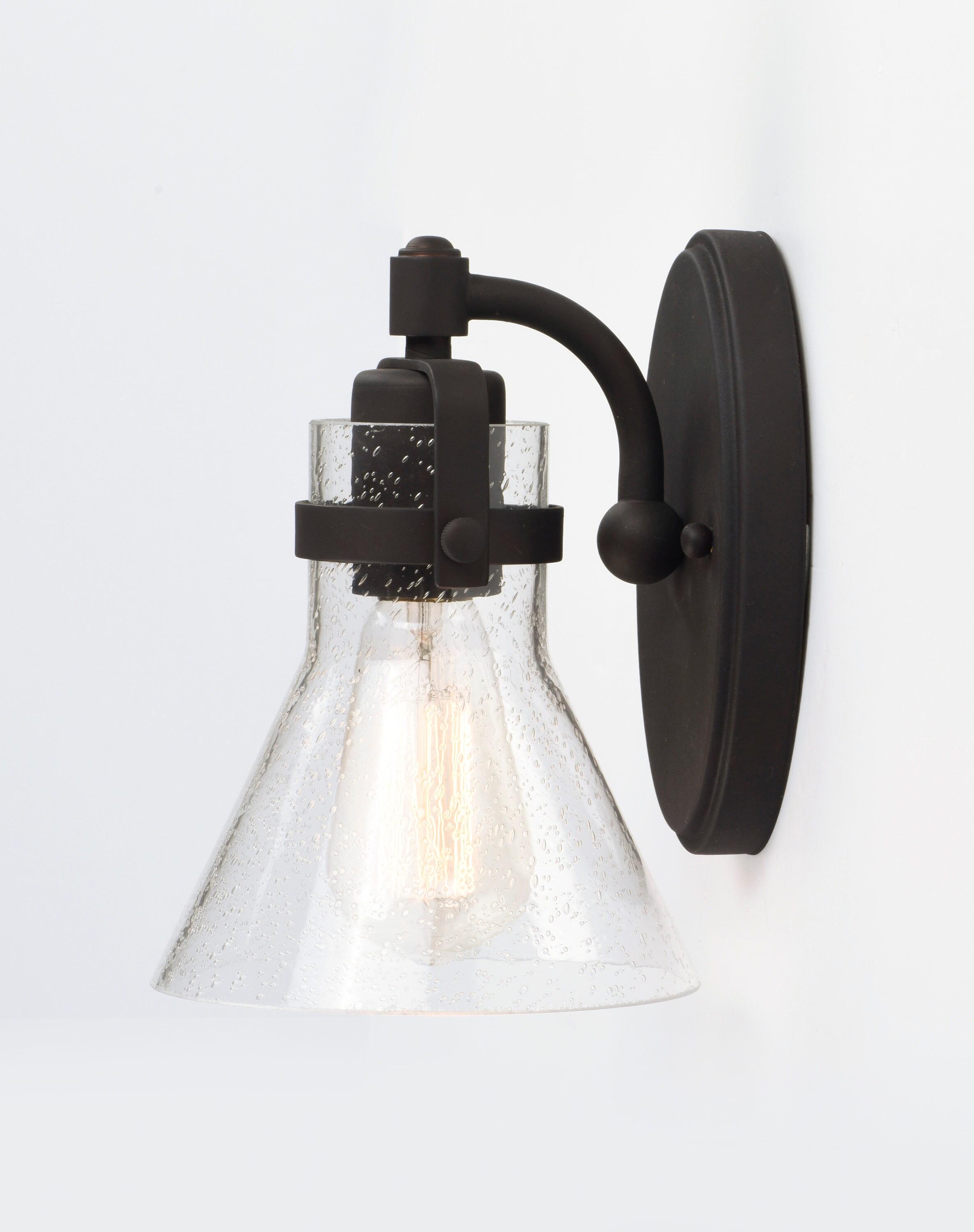 -One Light Wall Sconce With Bulb-6 Inches Wide By 8.5 Inches High-Oil Rubbed Bronze Finish-False Bulb Included Maxim Lighting 26111Cdoi