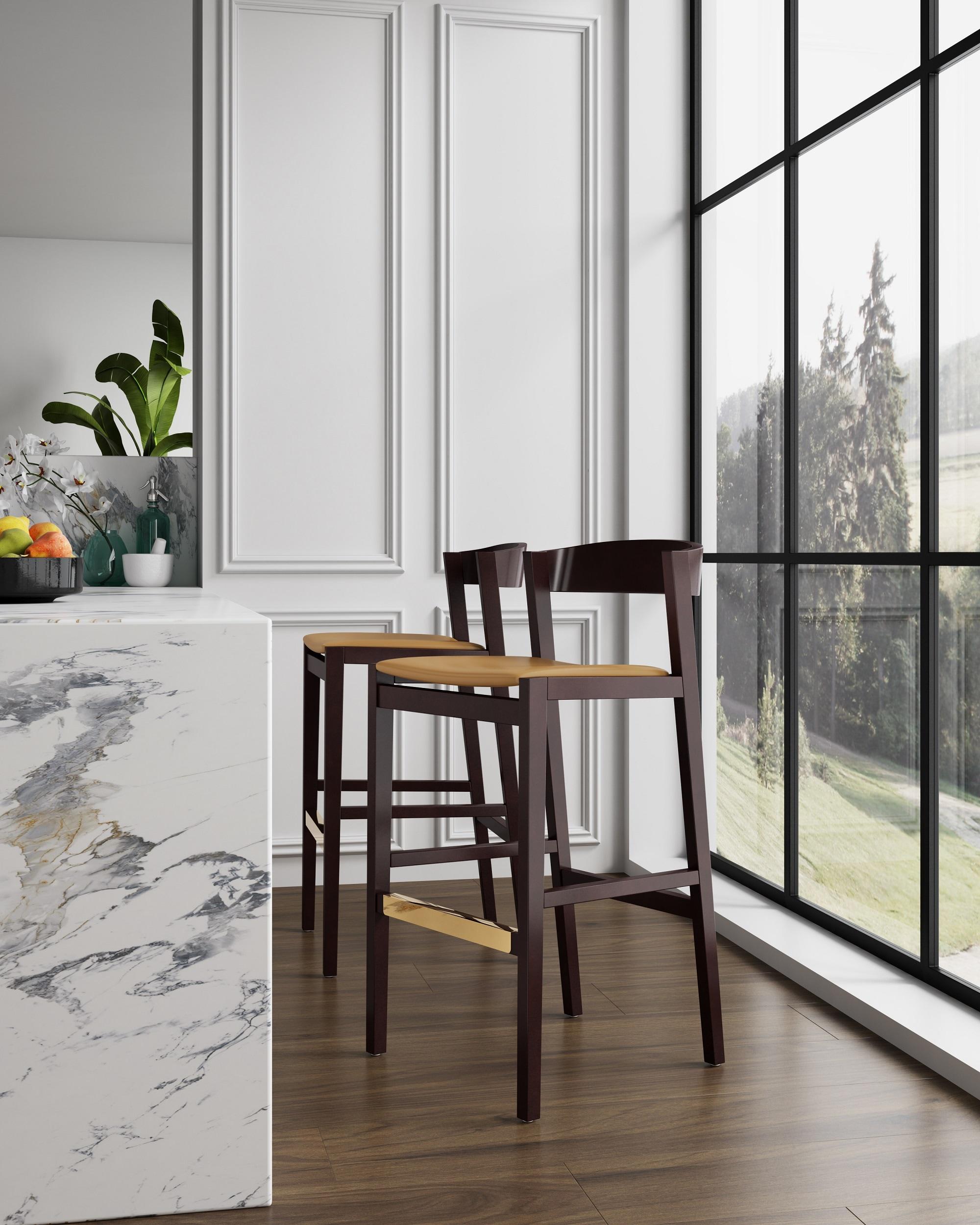 Klismos 30.5'' Bar Stool