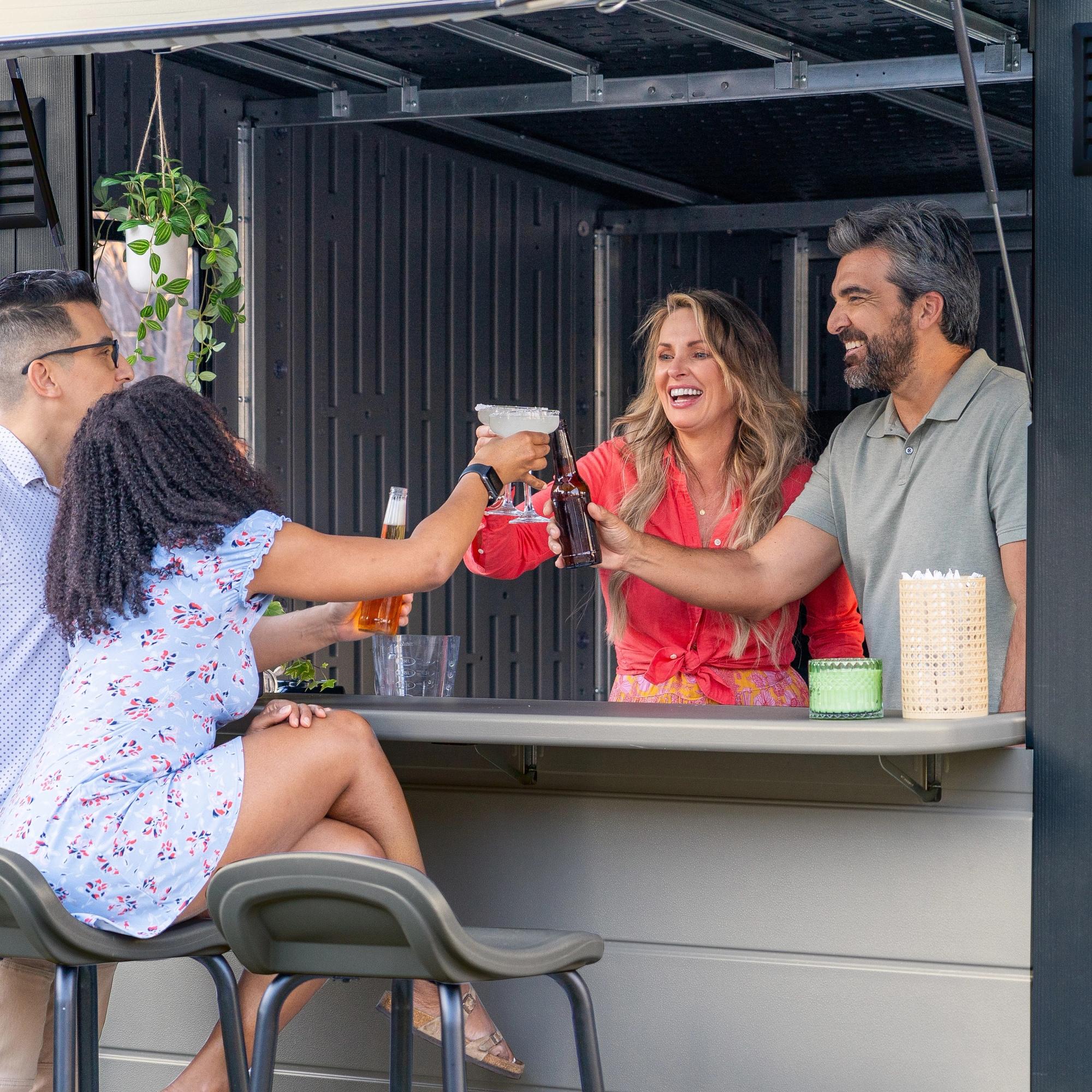 Suncast 8 ft. x 7 ft. Cabana Entertainment Shed