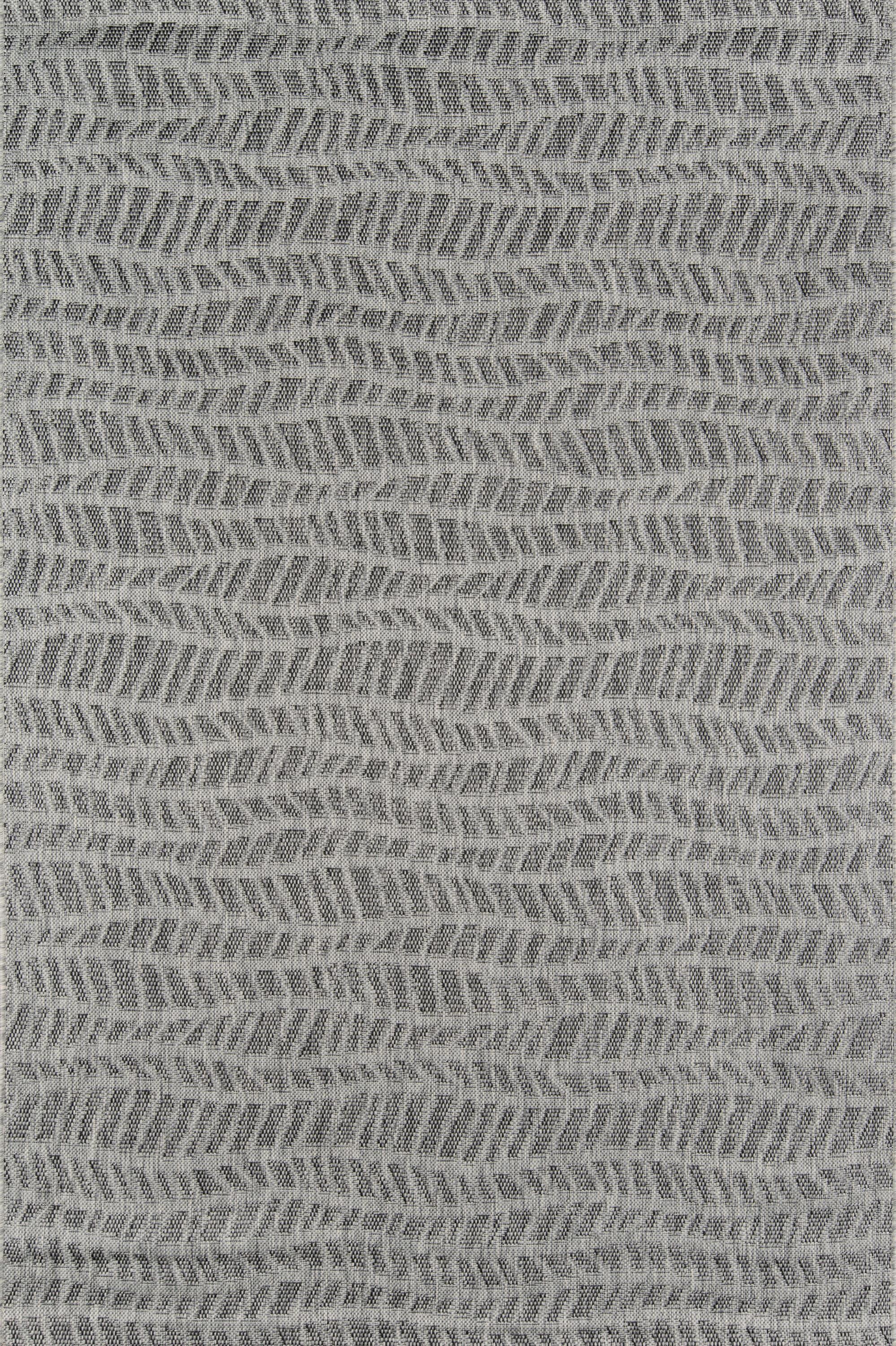 Novogratz by Momeni 3'11"x5'7" Villa Indoor/Outdoor Emilia Gray Area Rug: Modern Geometric, Quick Dry, All-Weather, Low Pile