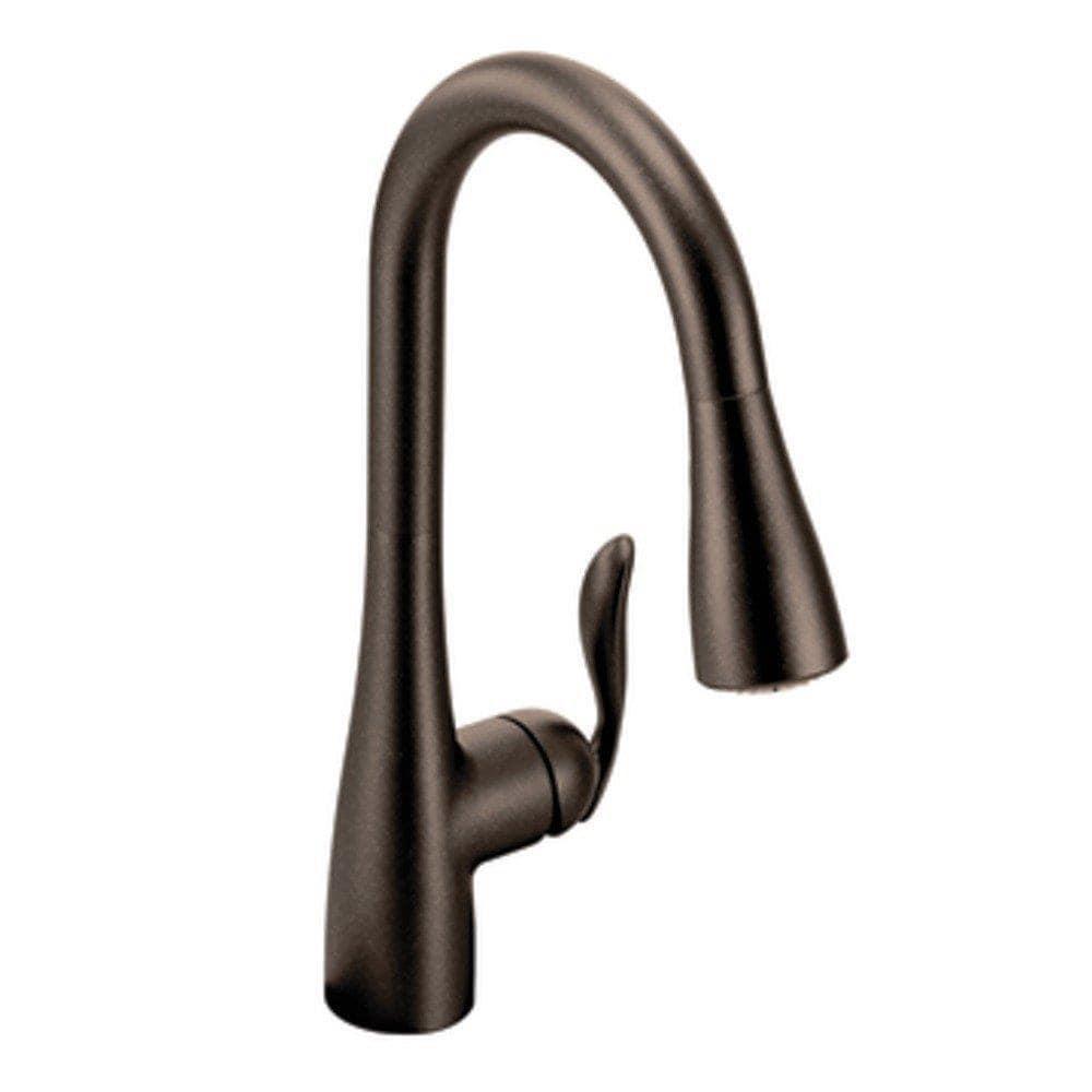 Moen Arbor One Handle High Arc Pulldown Bar Faucet with Reflex Technology