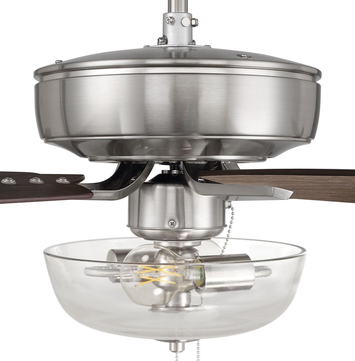 Pro Plus 101 Clear Bowl Light Kit 52'' Ceiling Fan with Light Kit