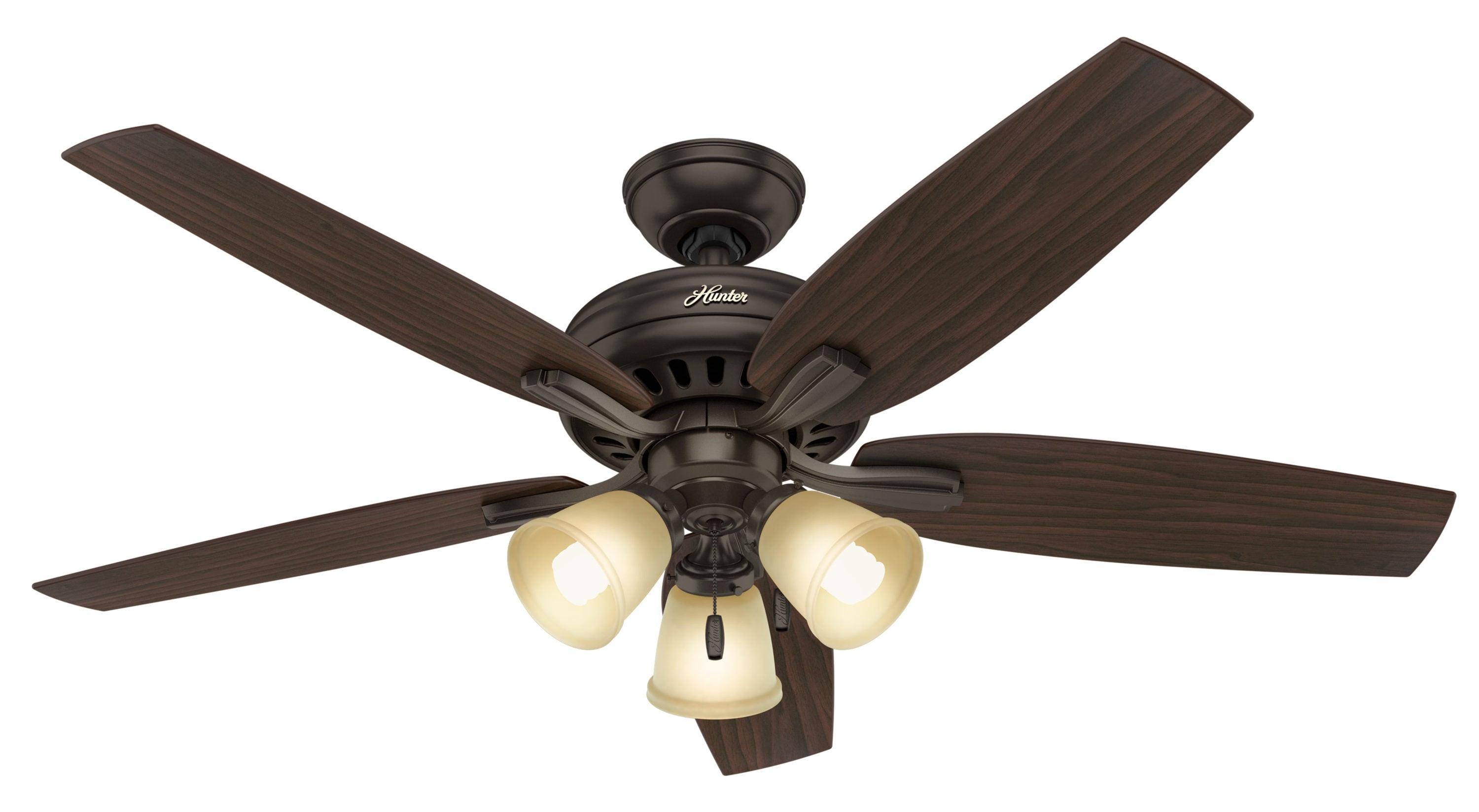 52" Newsome 5 - Blade Standard Ceiling Fan with Pull Chain and Light Kit Included