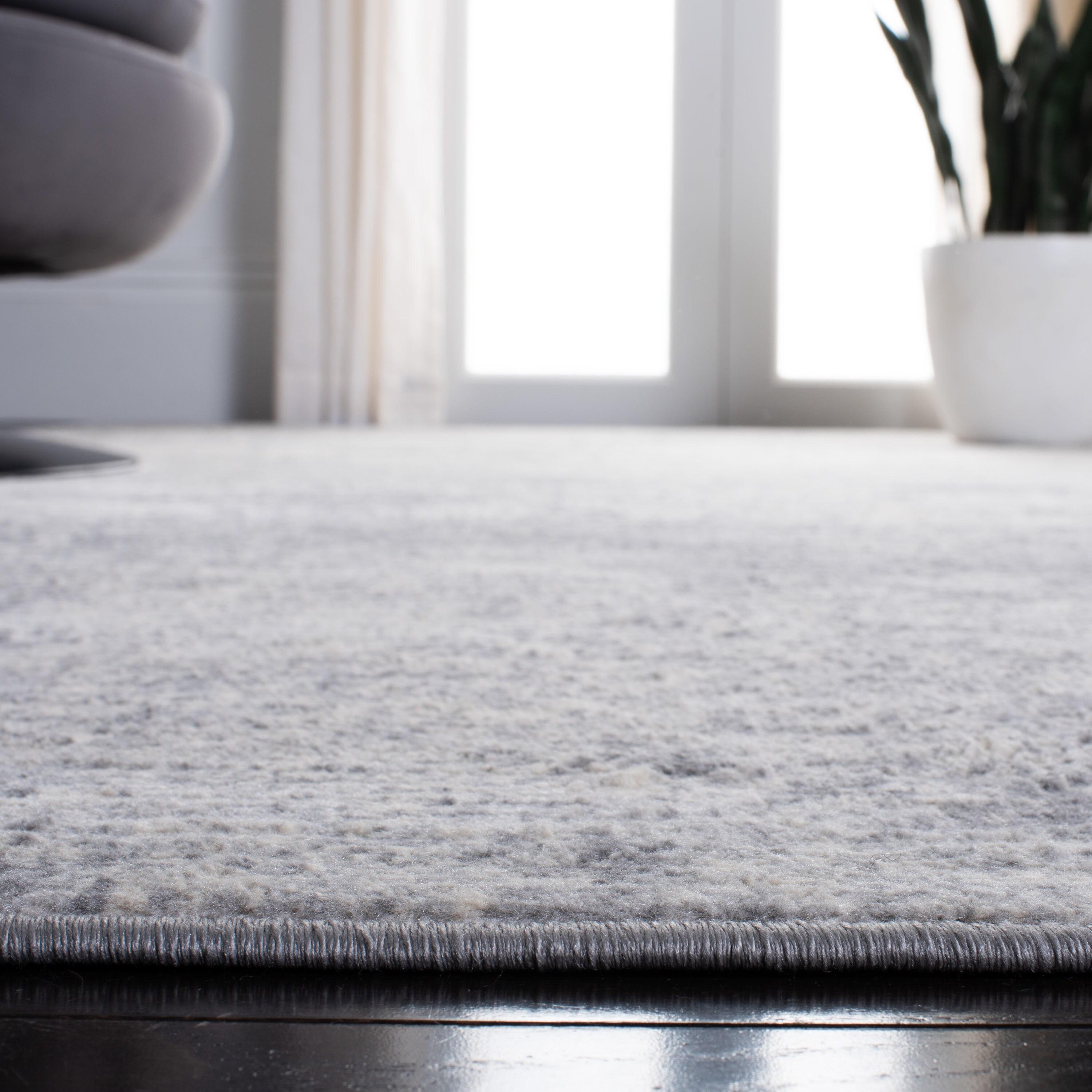 Brentwood BNT822 Power Loomed Area Rug - Grey/Ivory - 9'x9' - Safavieh.