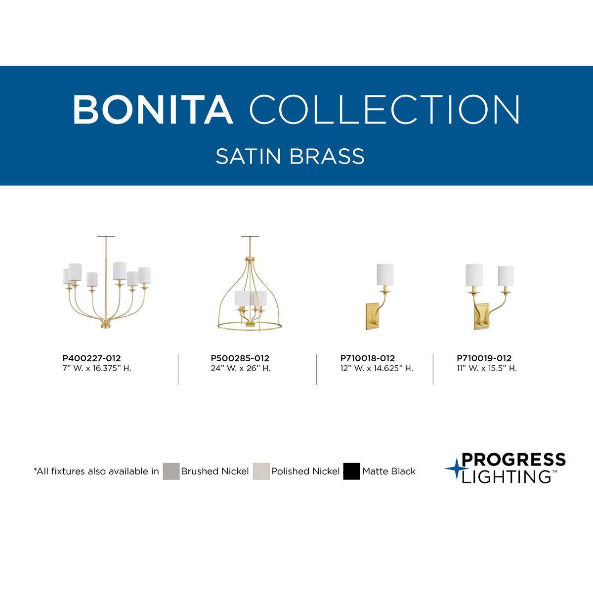 Progress Lighting - Six Light Foyer Chandelier - Chandeliers - Bonita -