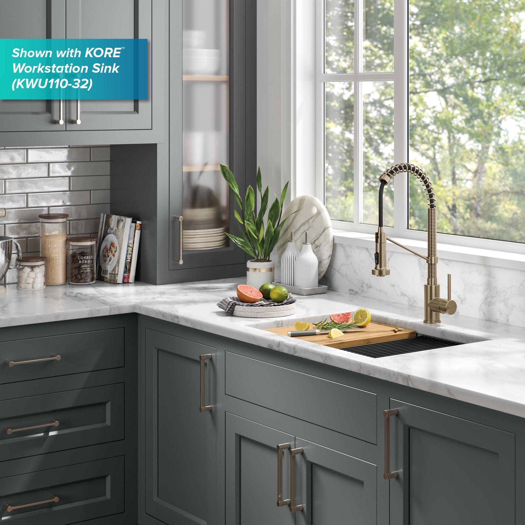 Kraus Bolden Touchless Sensor Commercial Style 2-Function Single Handle Pull-Down Kitchen Faucet