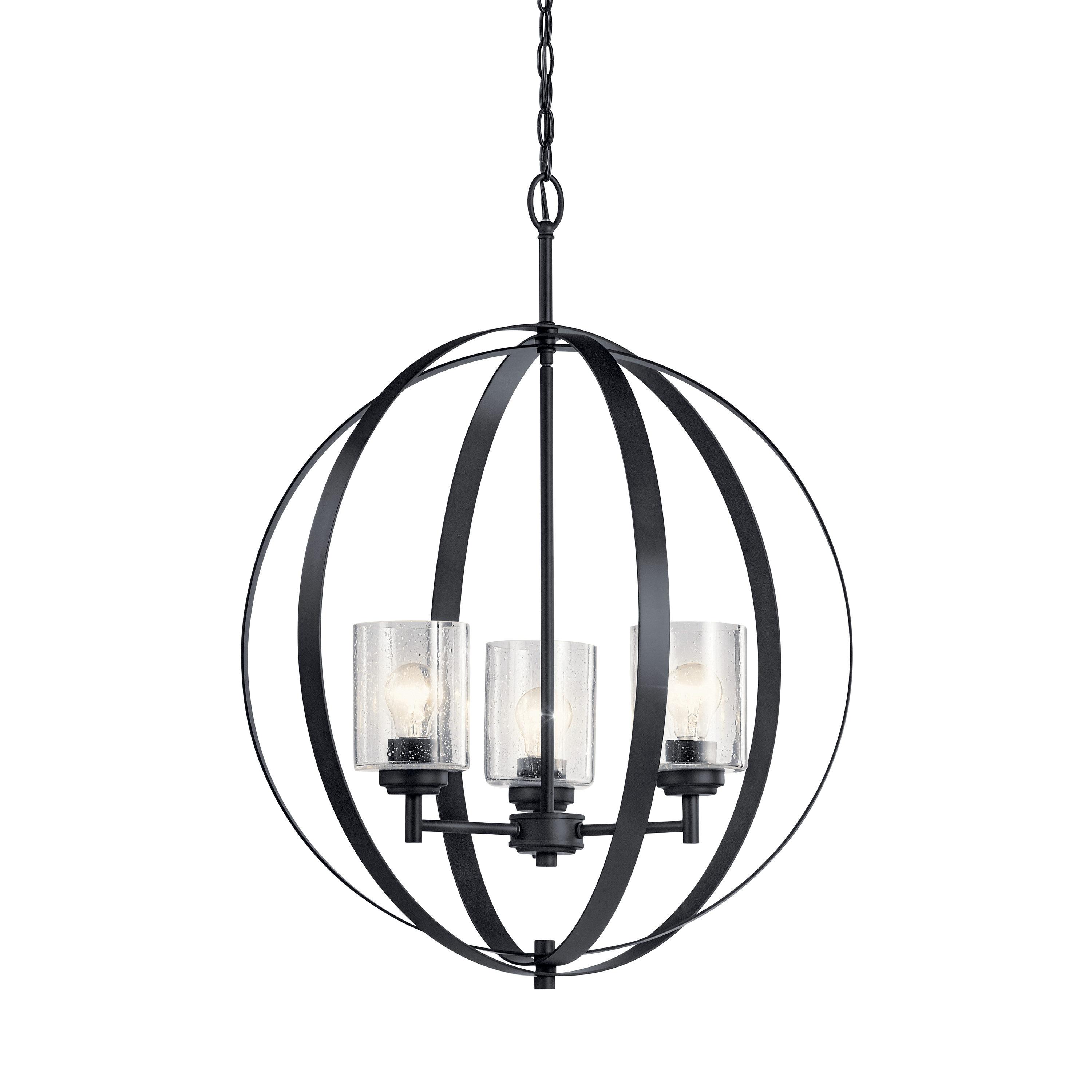 Kichler Lighting Winslow 3 - Light Dimmable Geometric Chandelier