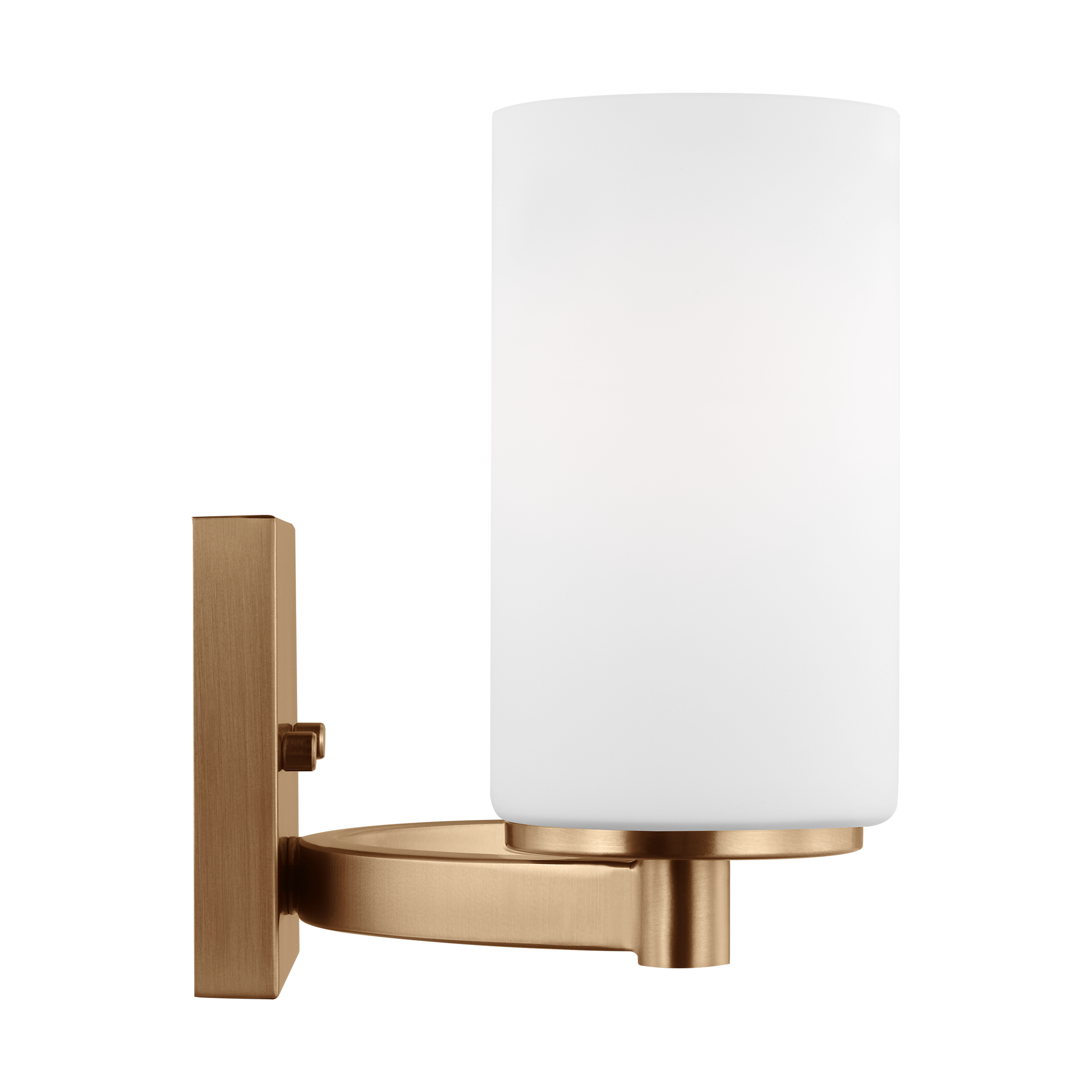 Hettinger Satin Brass 2-Light Vanity with Etched Glass Shades