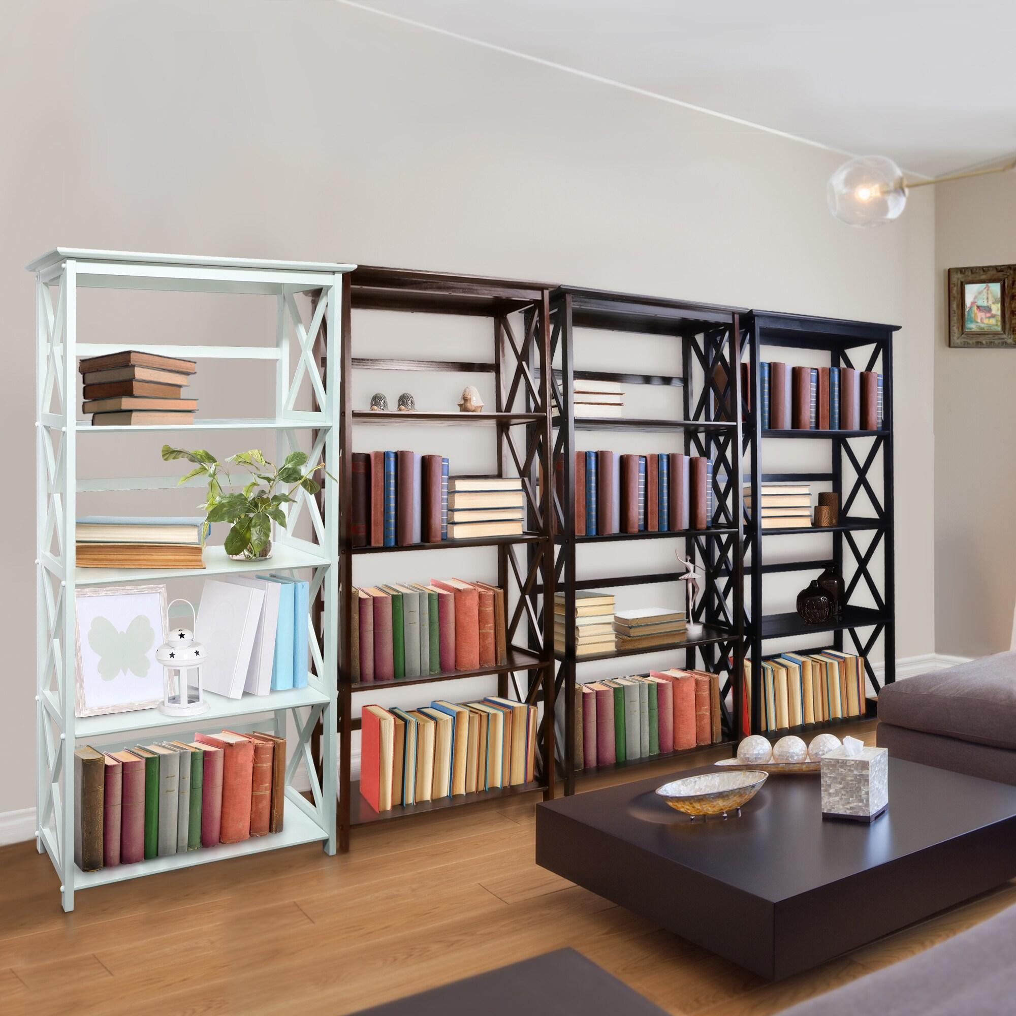 Casual Home Montego Shelf Bookcase-Color:Espresso,Size:5-Shelf