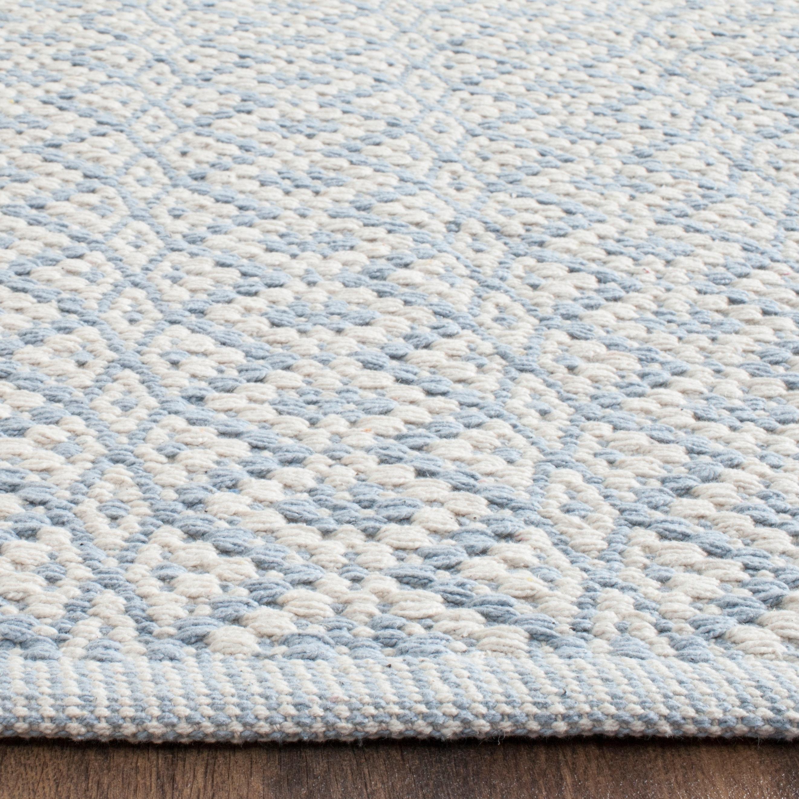 Montauk MTK716 Hand Woven Indoor Area Rug - Ivory/Light Blue - 8'x10' - Safavieh