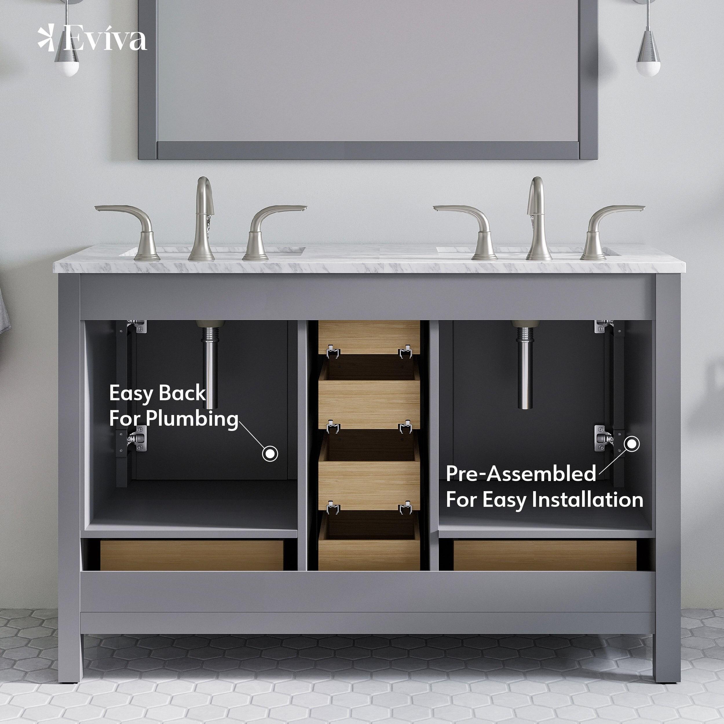 Eviva London 48" Double Bathroom Vanity