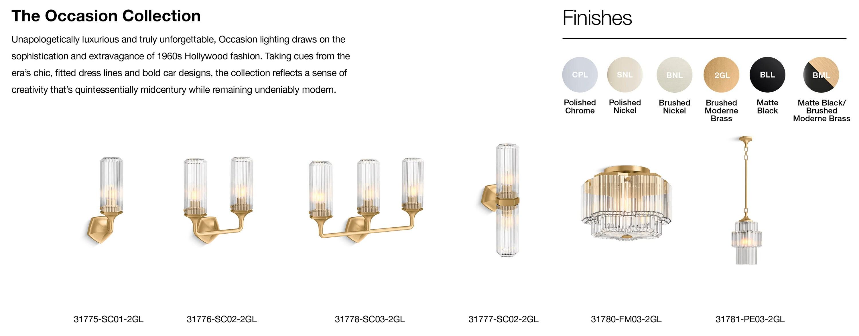 Occasion 3-Light Sconce