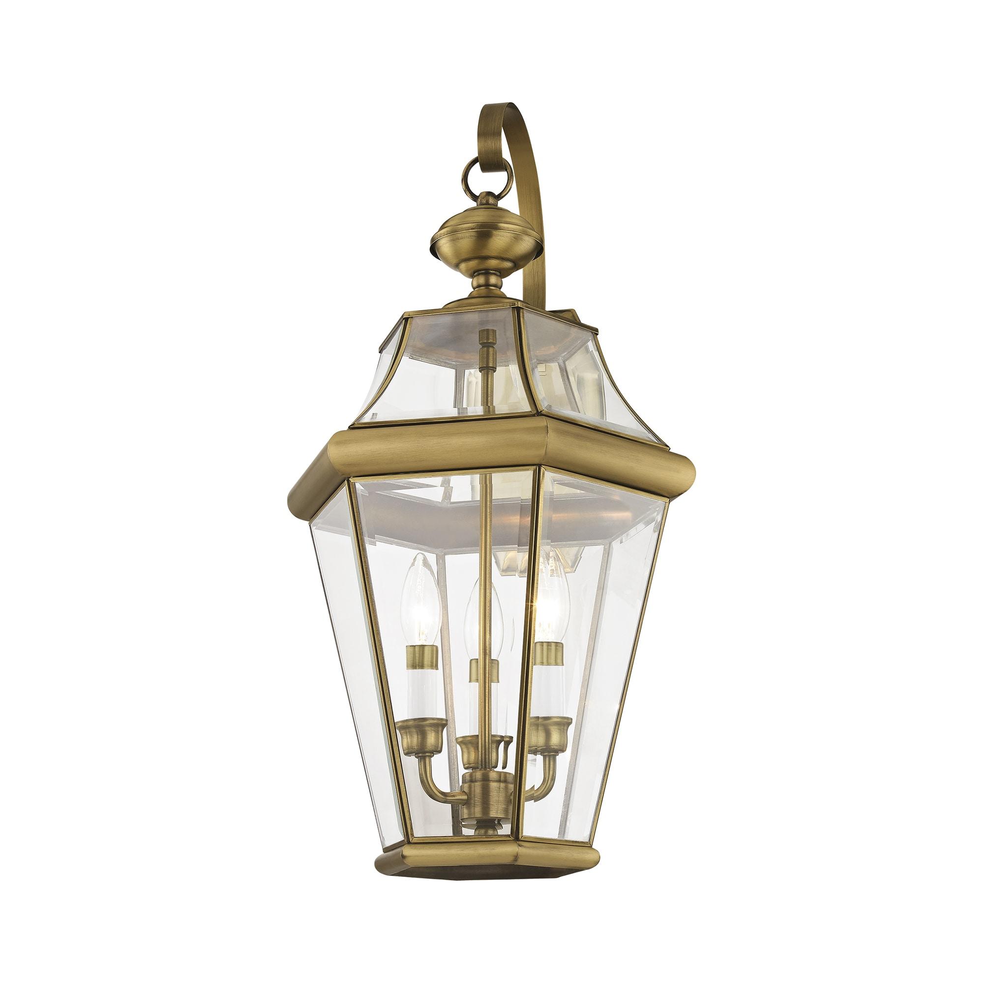 Livex Lighting Georgetown 3 - Light Wall Light in  Antique Brass
