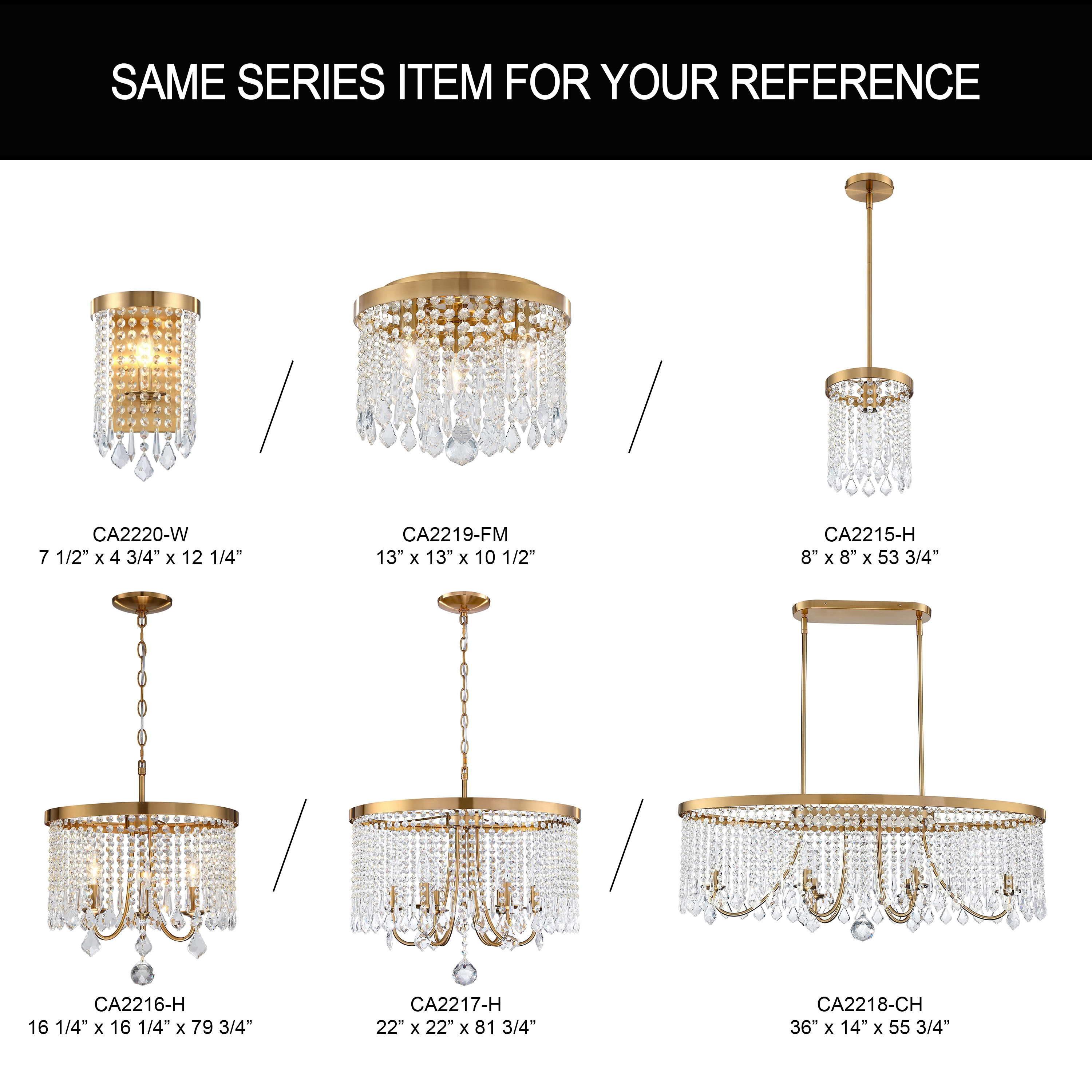 3-Light 16.25 in Antique Brass Finish Crystal Chandelier