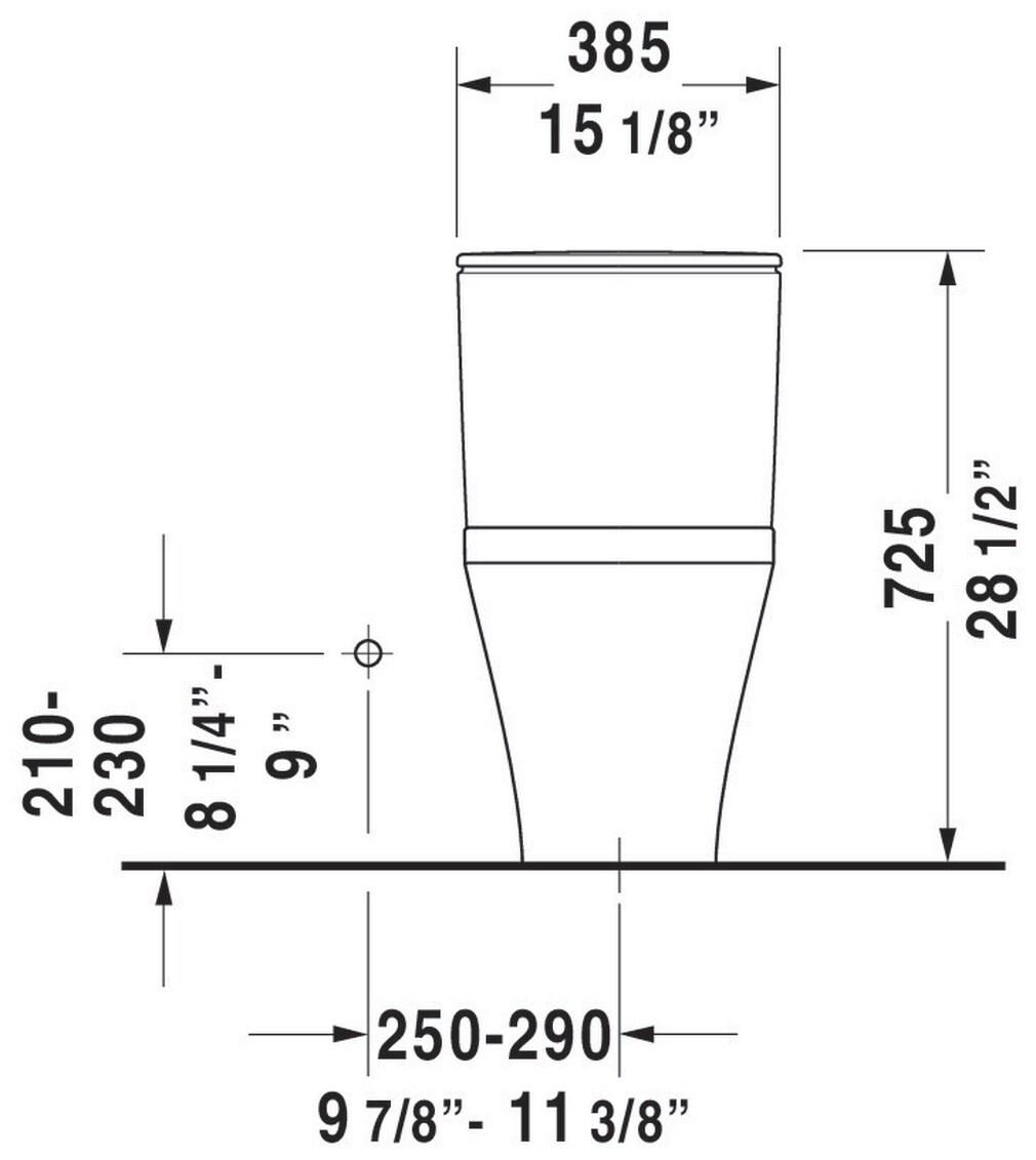 DuraStyle Dual Flush Elongated One-Piece Toilet (Seat Not Included)