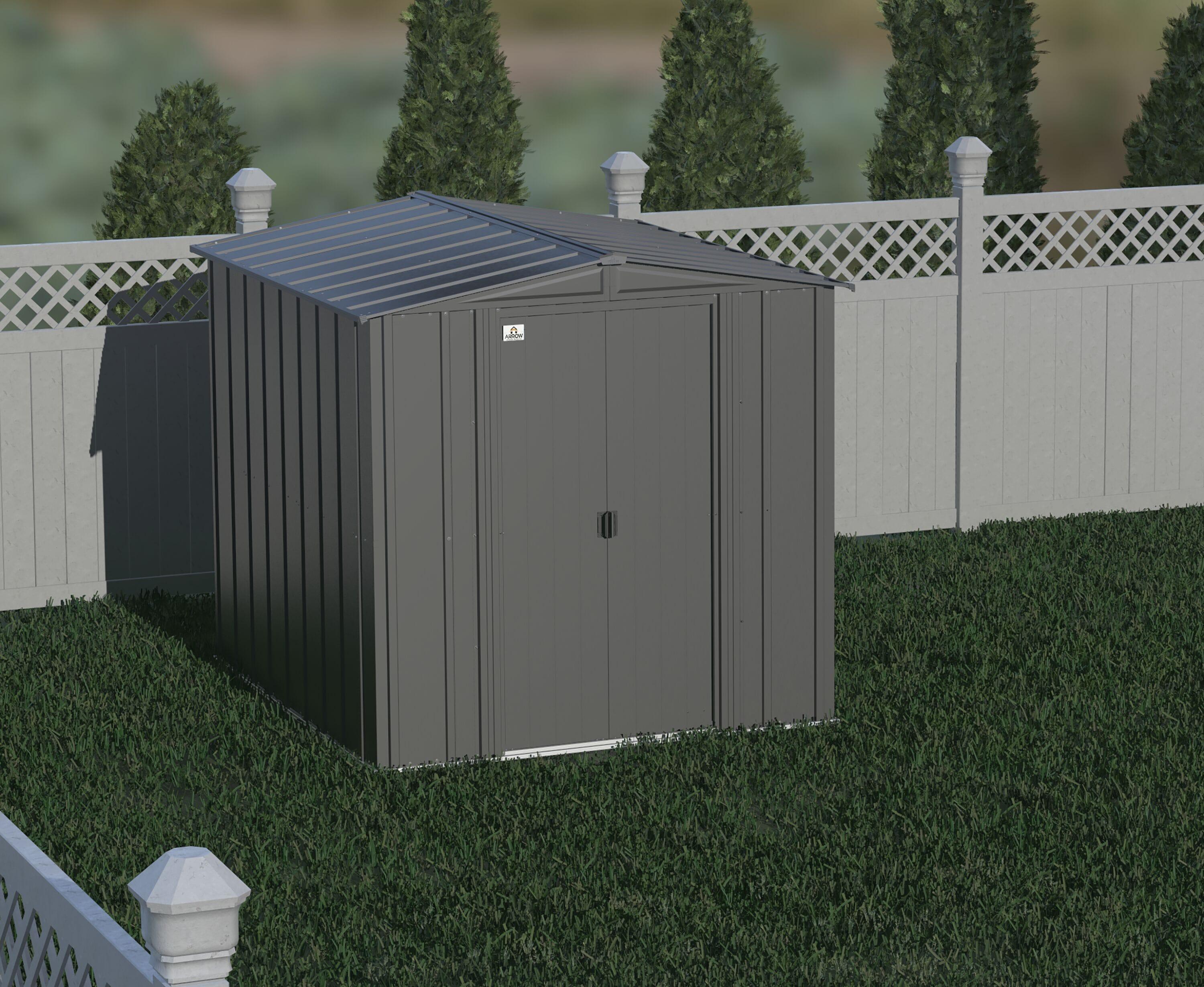 Arrow 6 ft. W x 7 ft. D Steel Vertical Storage Shed