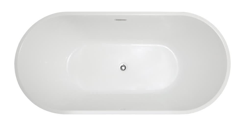 ANZZI FT-AZ098 Chand Series 67'' x 32'' Freestanding Soaking Acrylic Bathtub