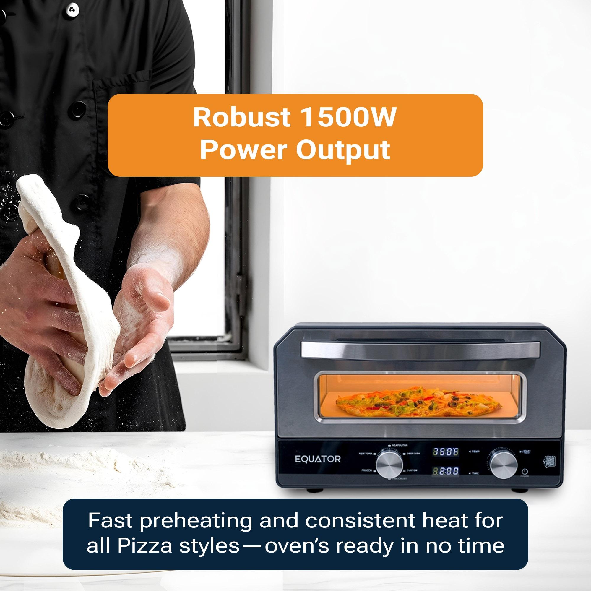 Equator Advanced Appliances Equator ELECTRIC PIZZA OVEN Multi Program w/ Baking Stone Countertop 0.5cf 110V | Wayfair