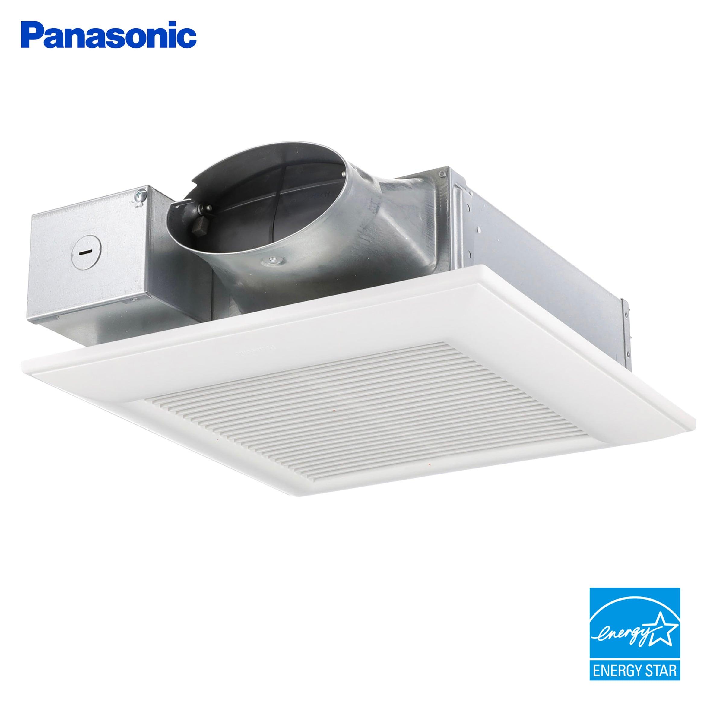 Panasonic WhisperValue Ceiling/Wall Mount Bathroom Exhaust Fan, 50-80-100 CFM, FV-0510VS1