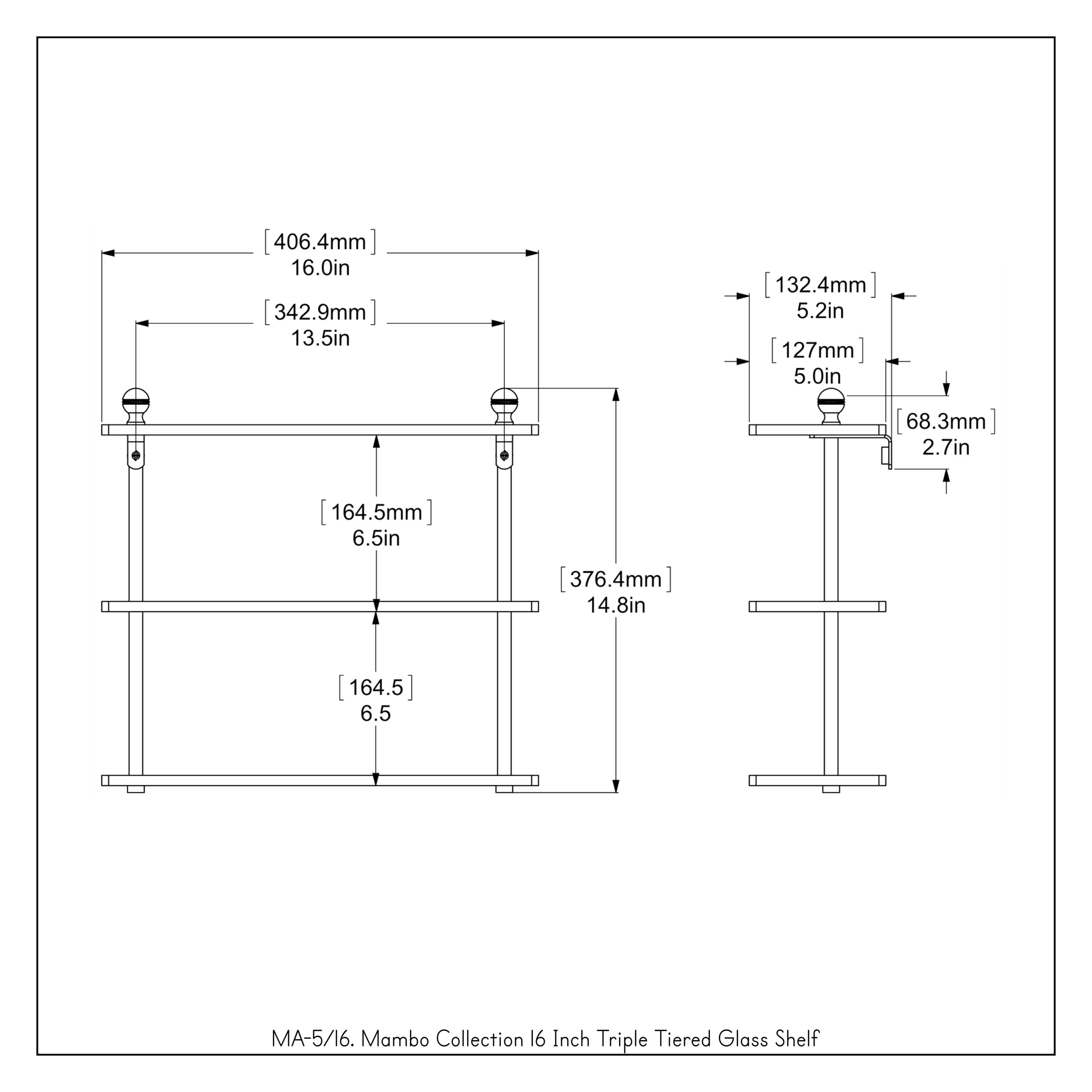 Morosini 3 Piece Tiered Shelf