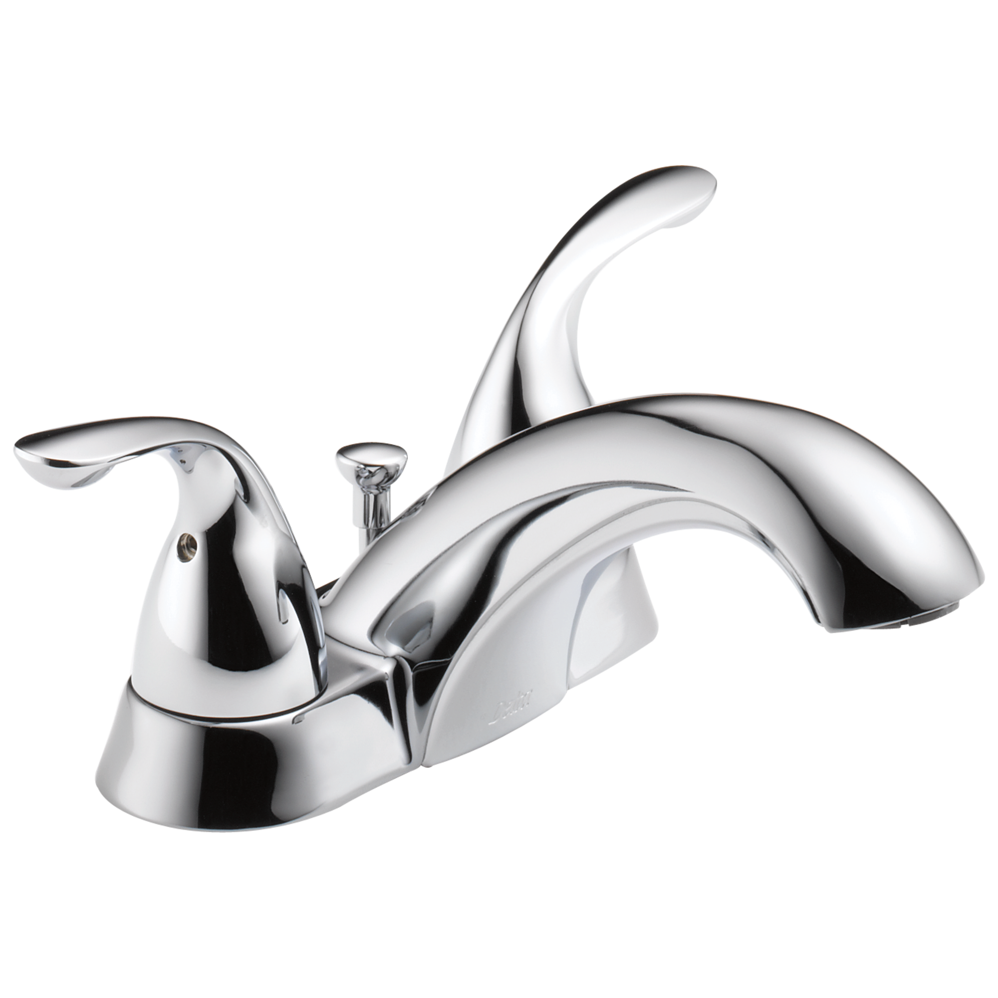 Classic Centerset Bathroom Faucet with Drain Assembly and Diamond Seal Technology