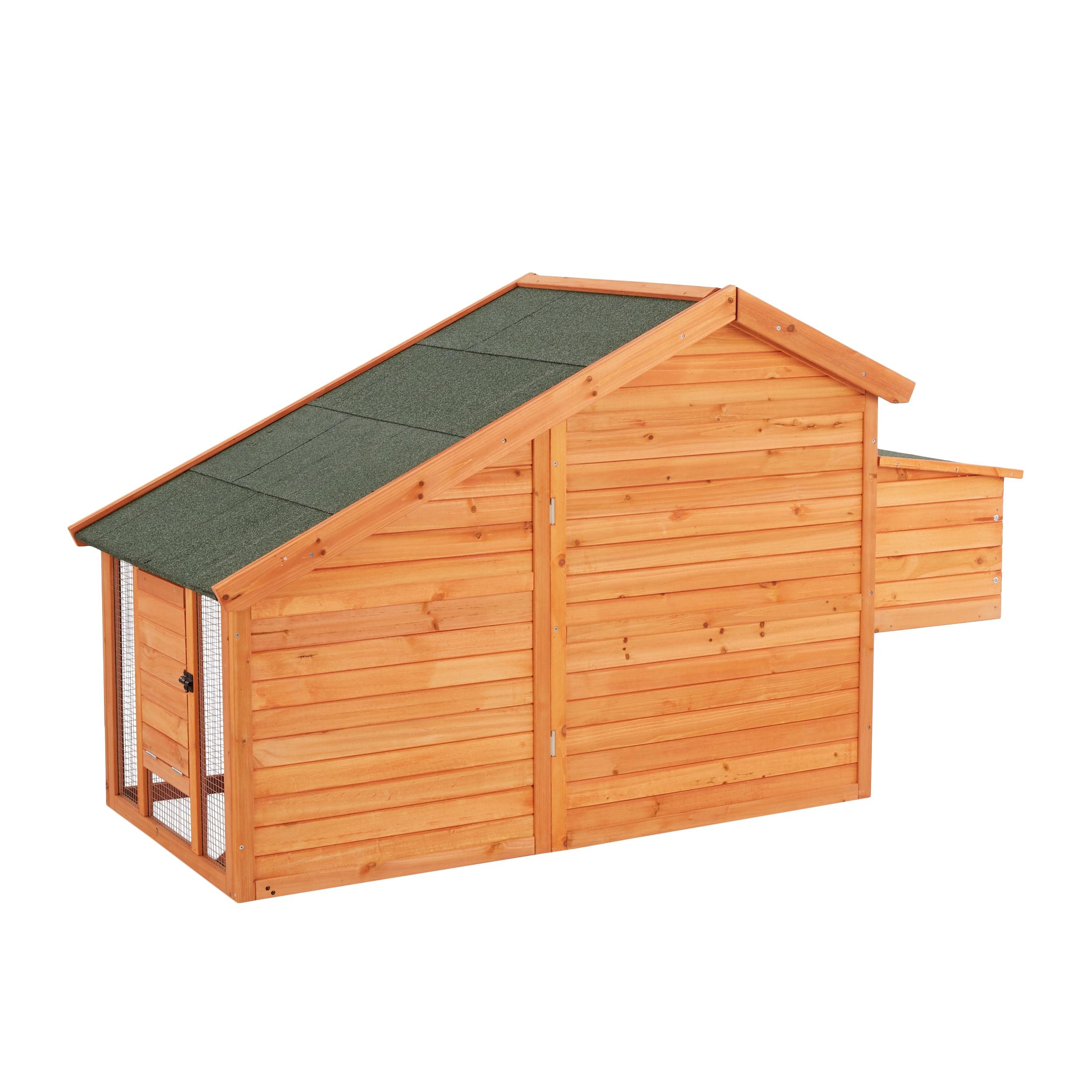 TRIXIE TRIXIE 2-Story Weatherproof Outdoor Chicken Coop, 2 Nesting Boxes, Fits 2 Std Chickens or 4 Bantams