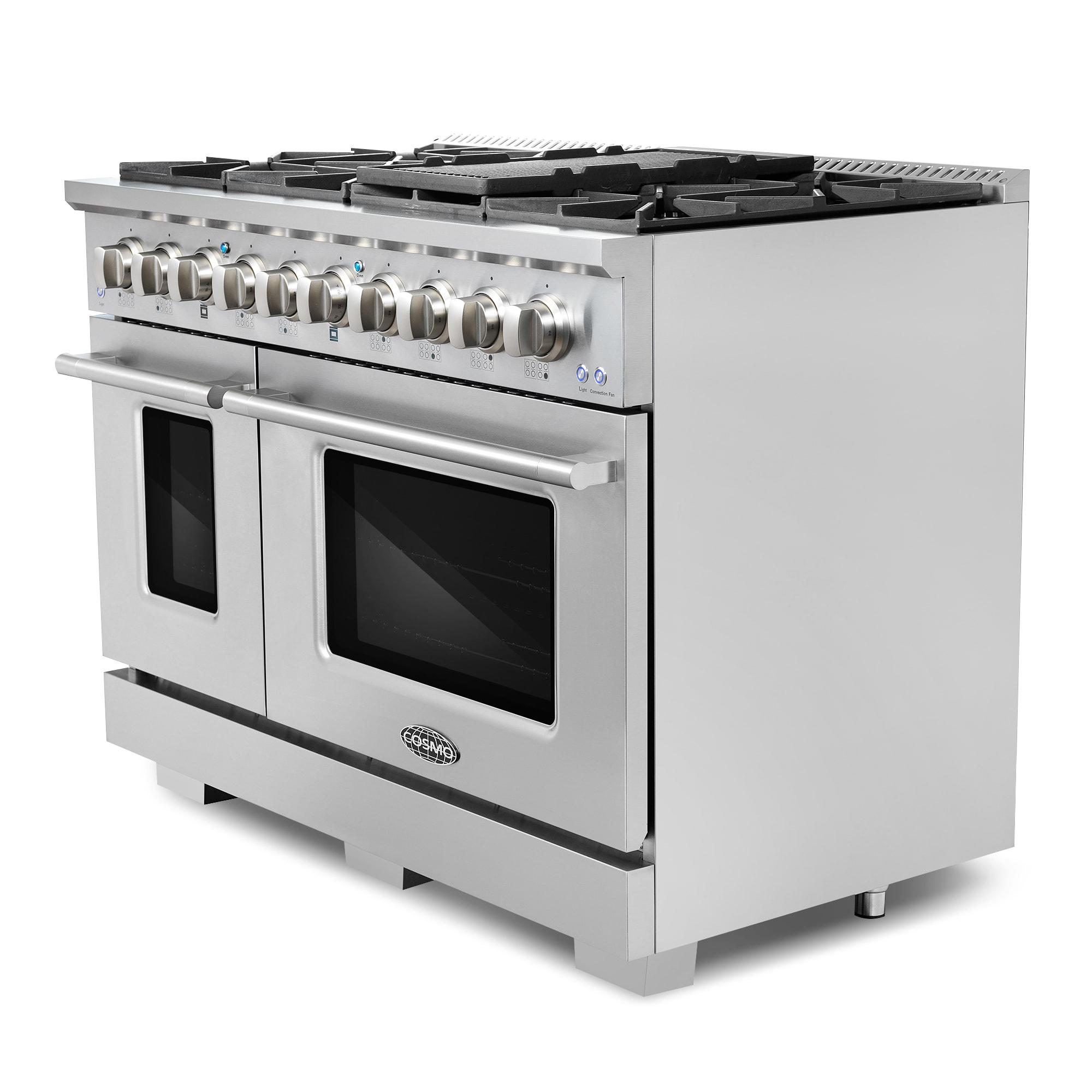 Cosmo 48" 5.5 Cubic Feet Smart Natural Gas Free Standing Range with 8 Burners