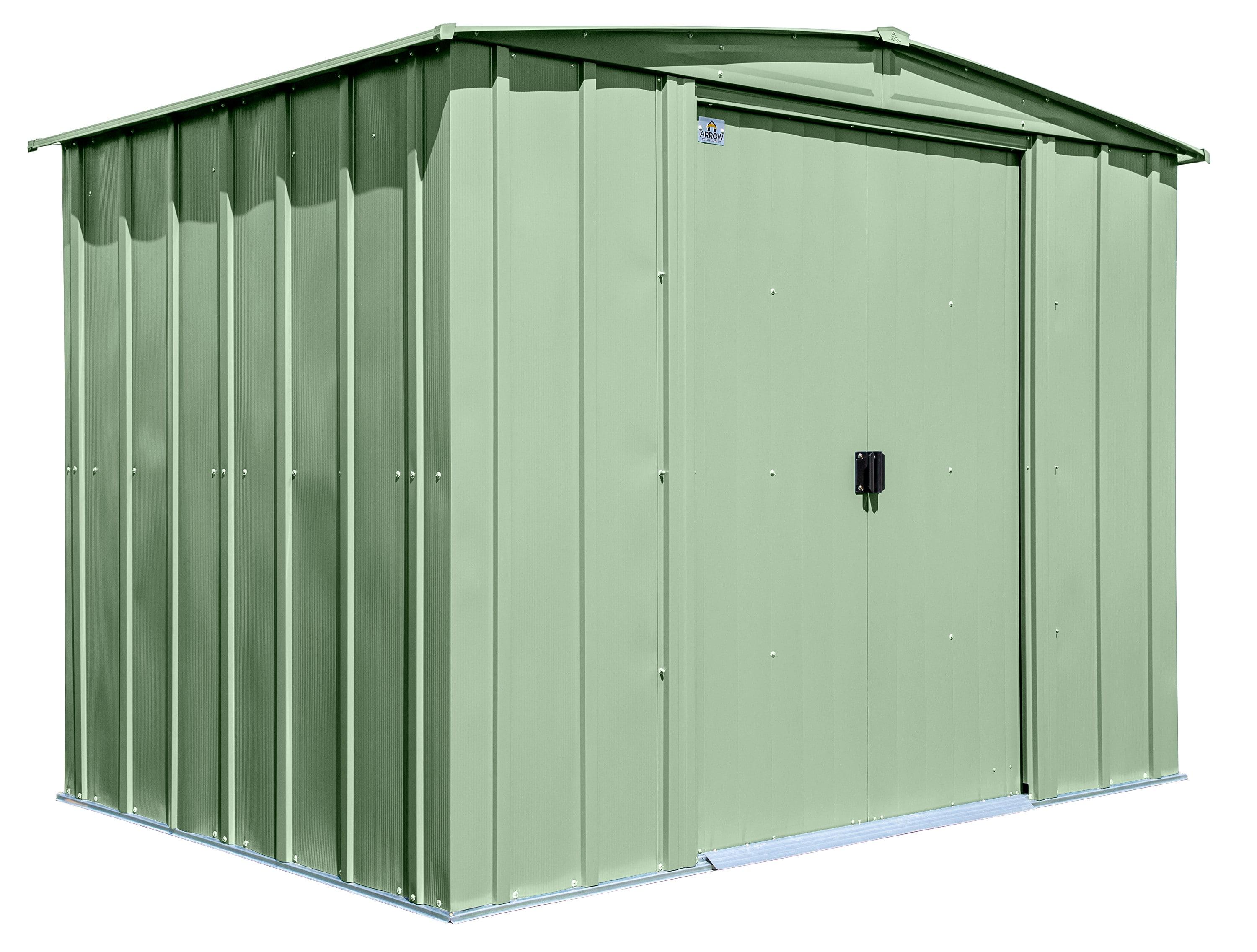 Arrow 8 ft. W x 6 ft. D Galvanized Steel Storage Shed