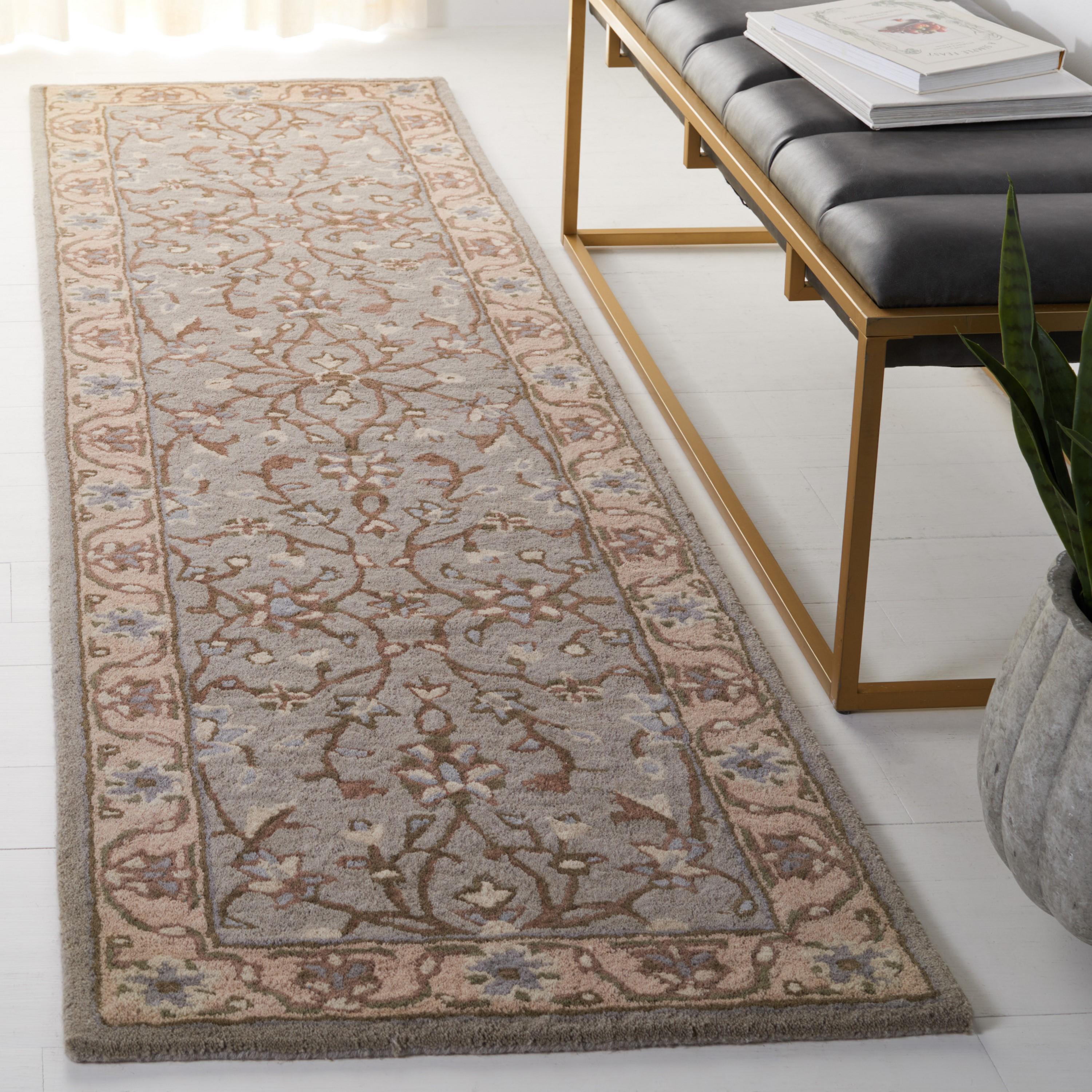 Heritage HG862 Hand Tufted Runner Rug - Beige/Grey - 2'3"x8' - Safavieh.