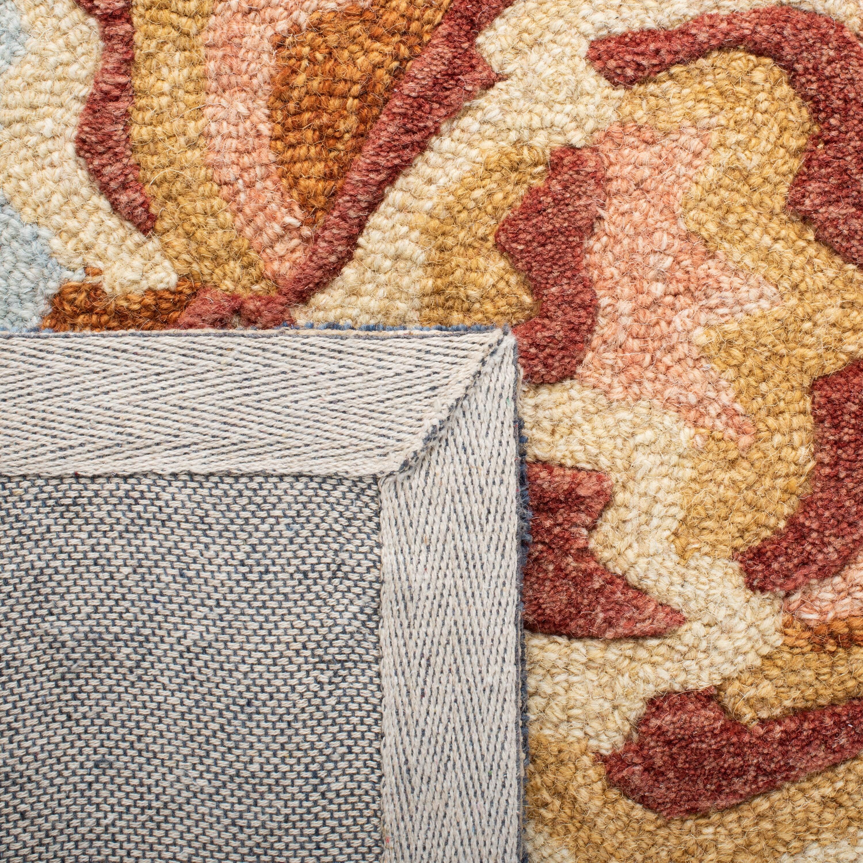 Metro MET101 Hand Tufted Indoor Area Rug - Blue/Ivory - 5'x8' - Safavieh