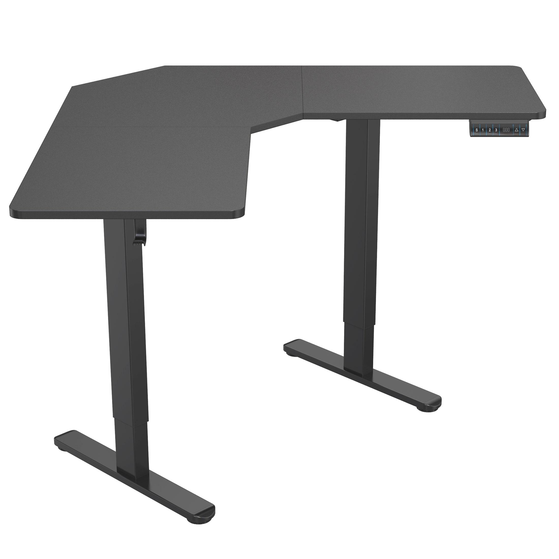 Mount-It! Electric Height Adjustable Desk for Corners, Automatic Standing Desk with Smooth Ergonomic Height Adjustment from 28.3" to 47.2"