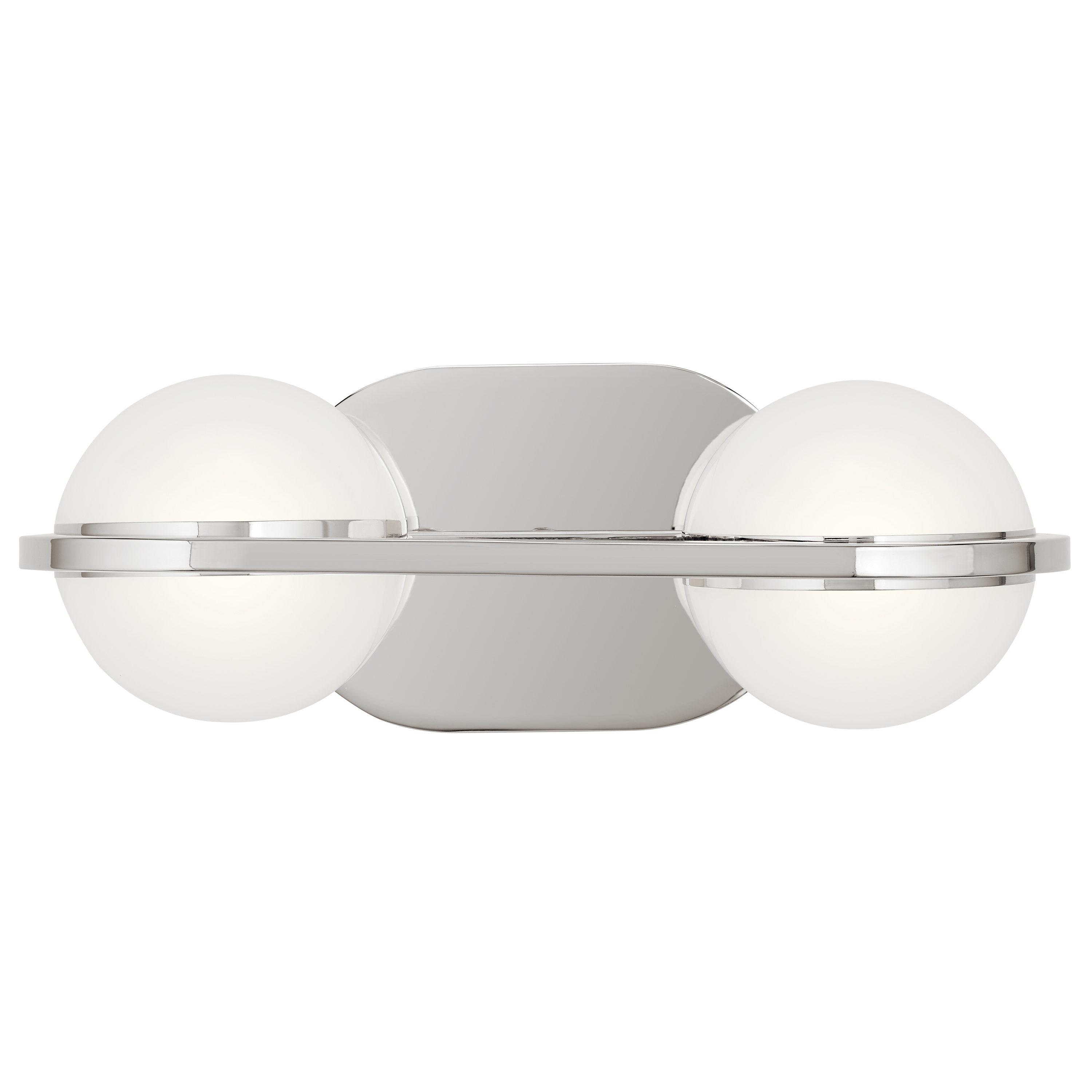 14 Inch 12W 2 Led Bath Vanity-Polished Nickel Finish Elan Lighting 85091Pn