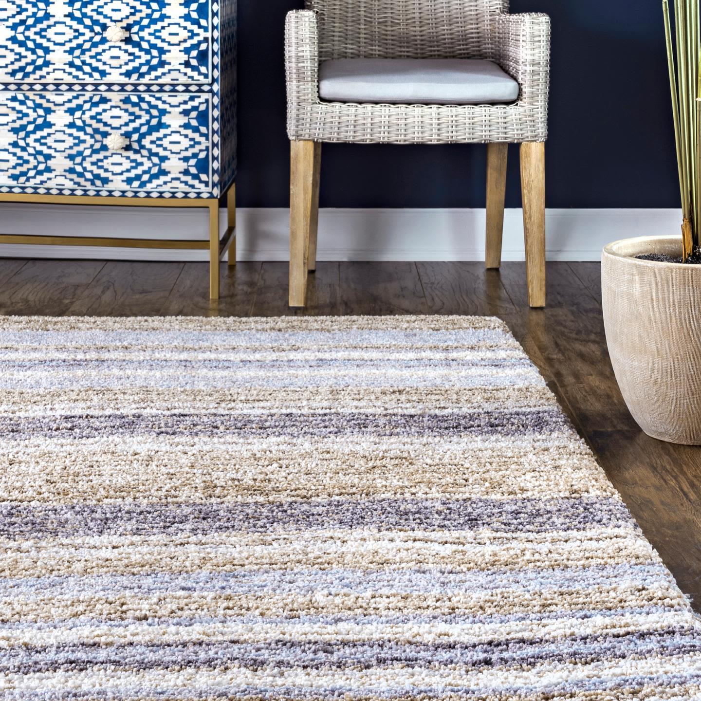 8'x10' Drey Ombre Shag Area Rug Denim - nuLOOM