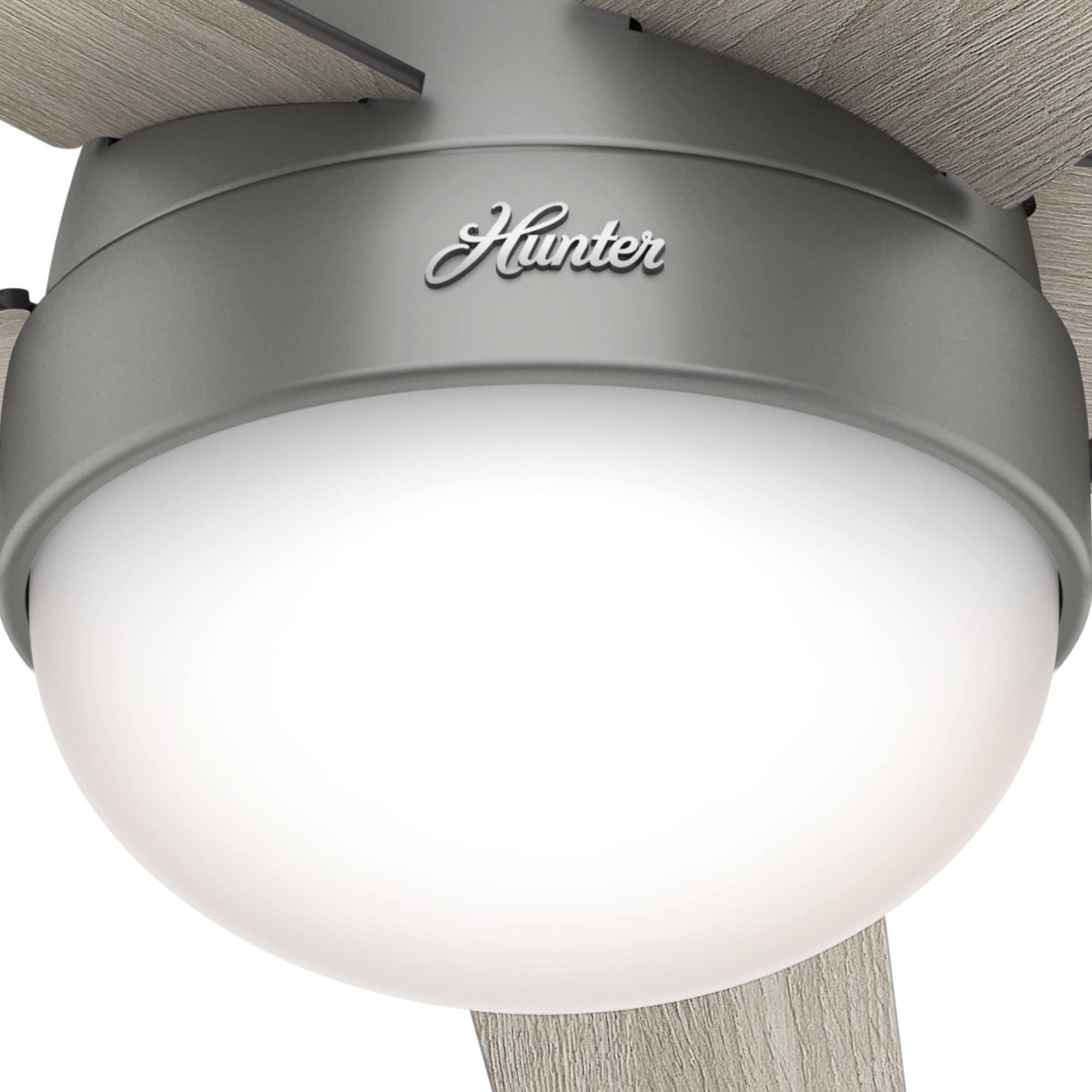 Hunter Fan 46" Anslee Standard Ceiling Fan with Pull Chain and Light Kit Included