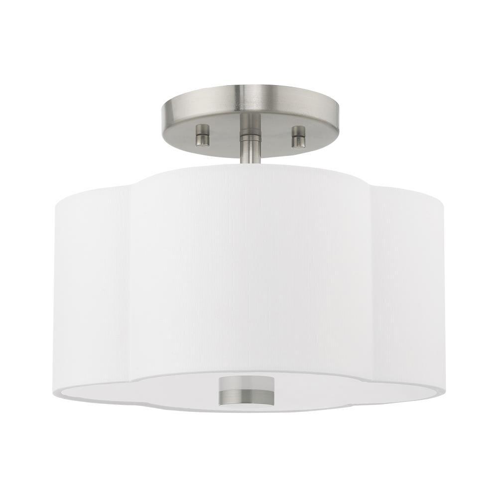 Livex Lighting Chelsea 2 - Light Flush Mount in  Brushed Nickel