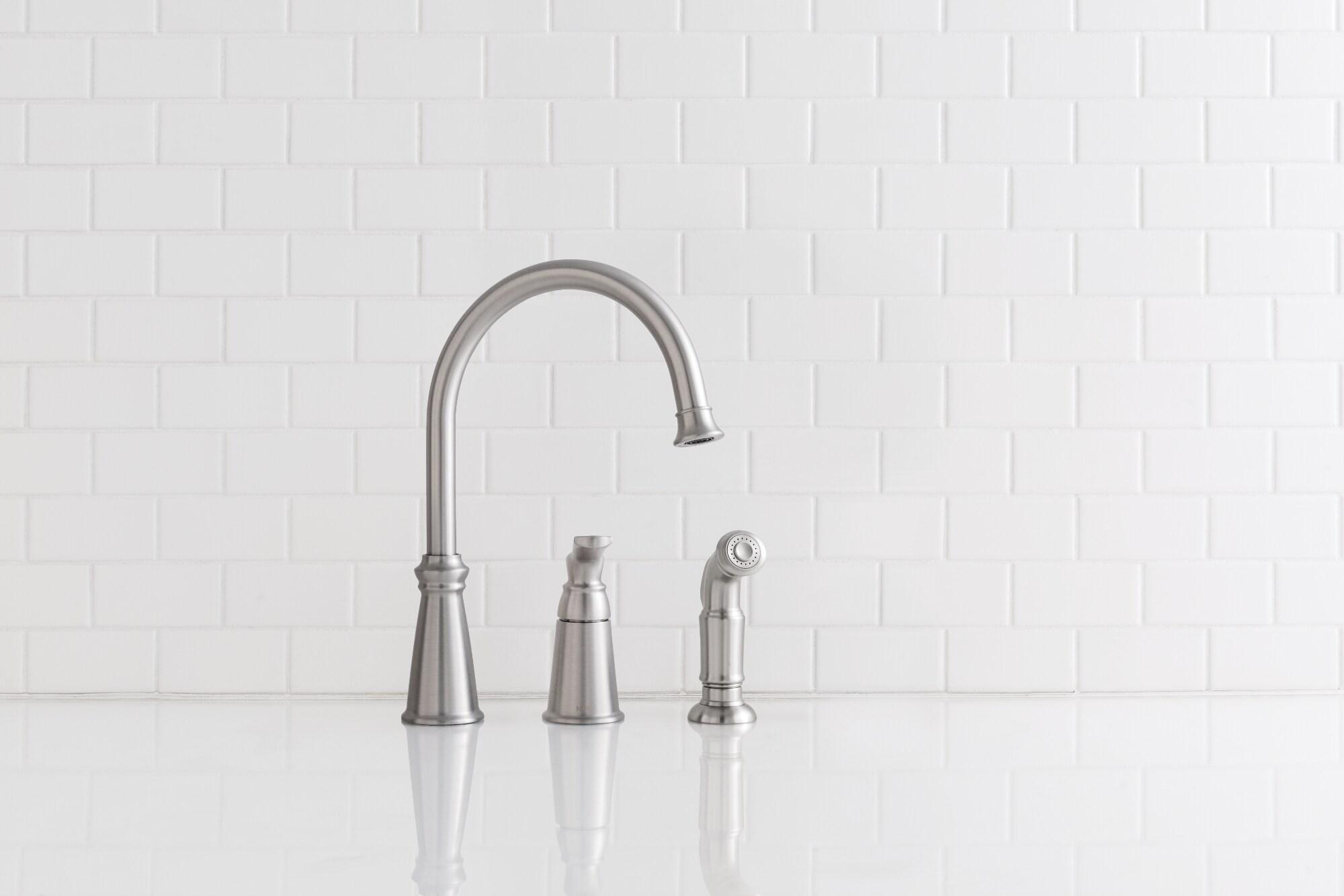 Moen 87044Srs Spot Resist Stainless One-Handle High Arc Kitchen Faucet
