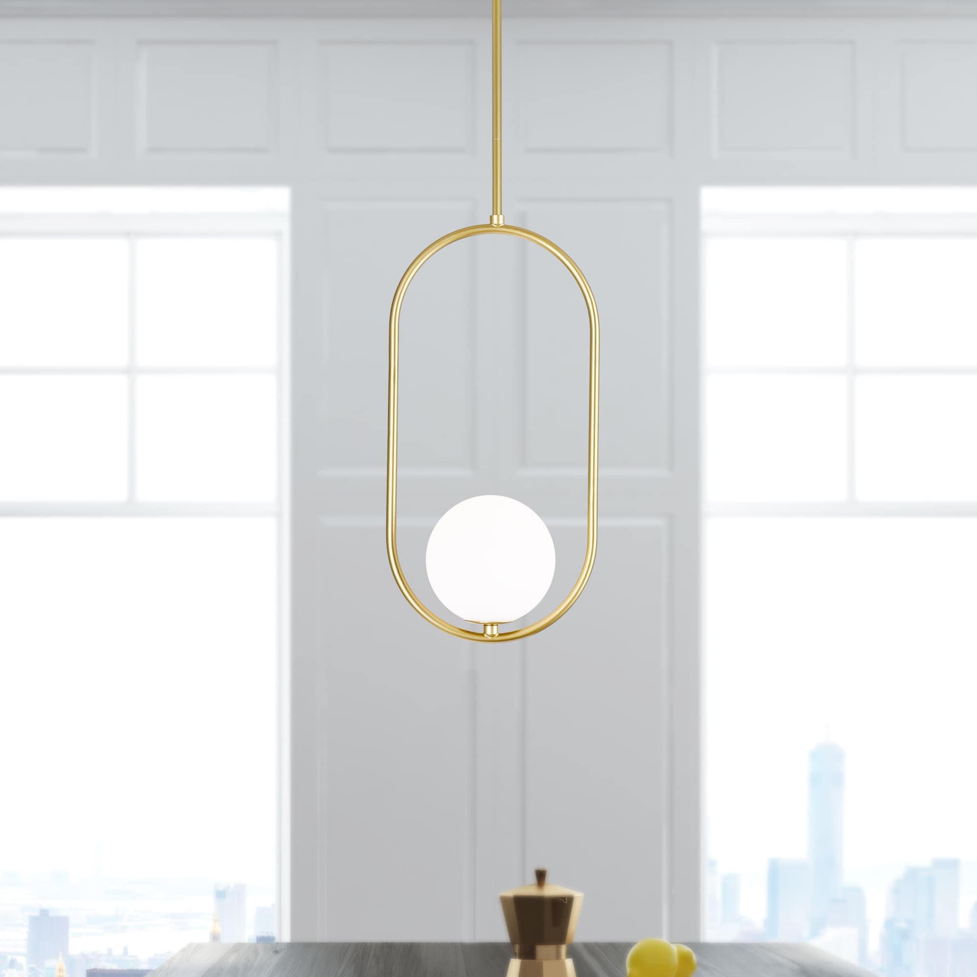 CWI Lighting Celeste 1 Light Contemporary Metal Mini Pendant in Gold