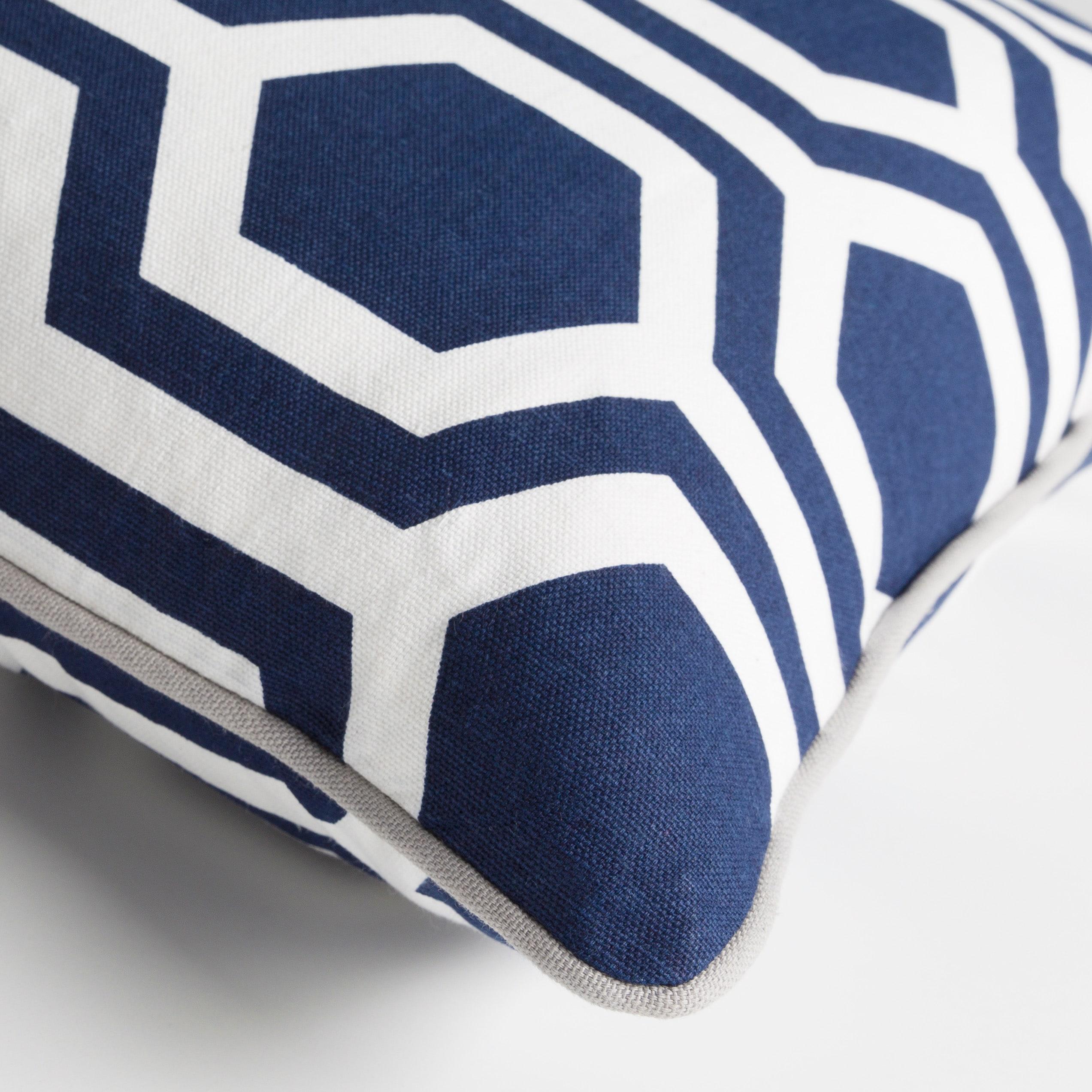 Inga Geometric Cotton Reversible Throw Pillow