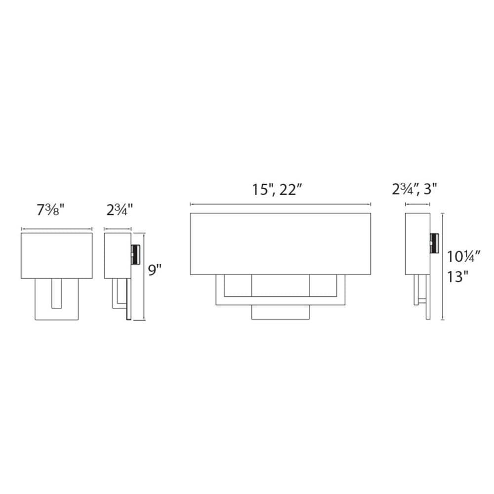 Brushed Nickel Outdoor Dimmable LED Wall Sconce