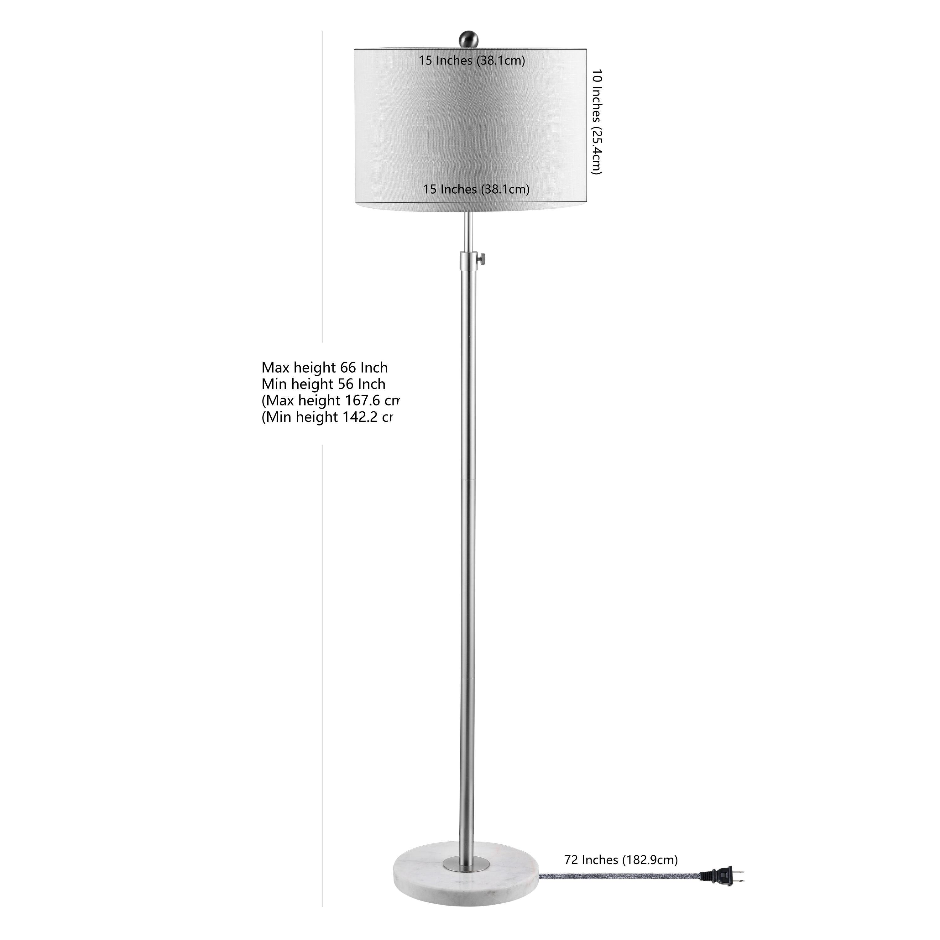 Jonathan Y Lighting Jyl3022 June 1 Light 65" Tall Led Floor Lamp - Chrome