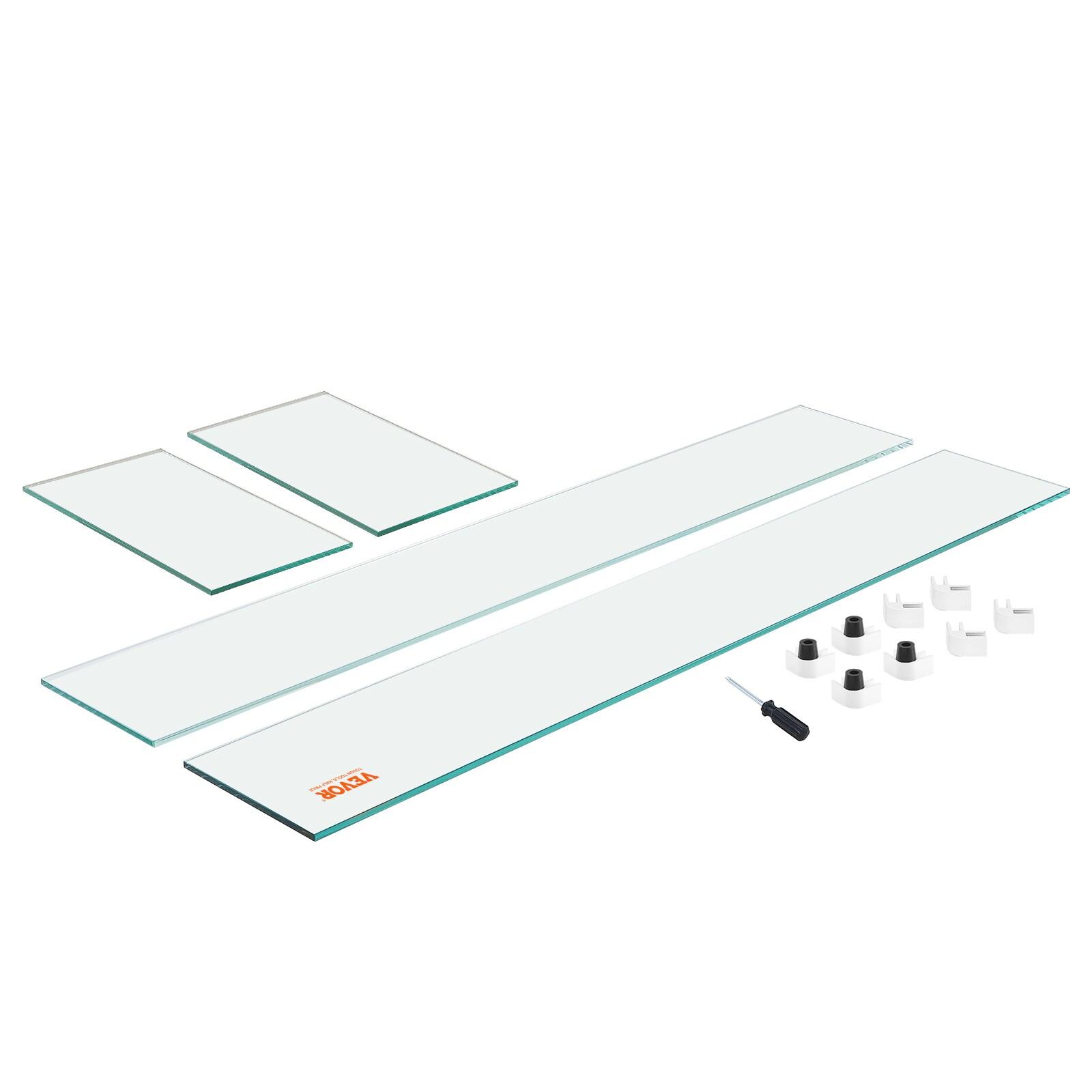 VEVOR Tempered Glass Fire Pit Accessory (Set of 4)