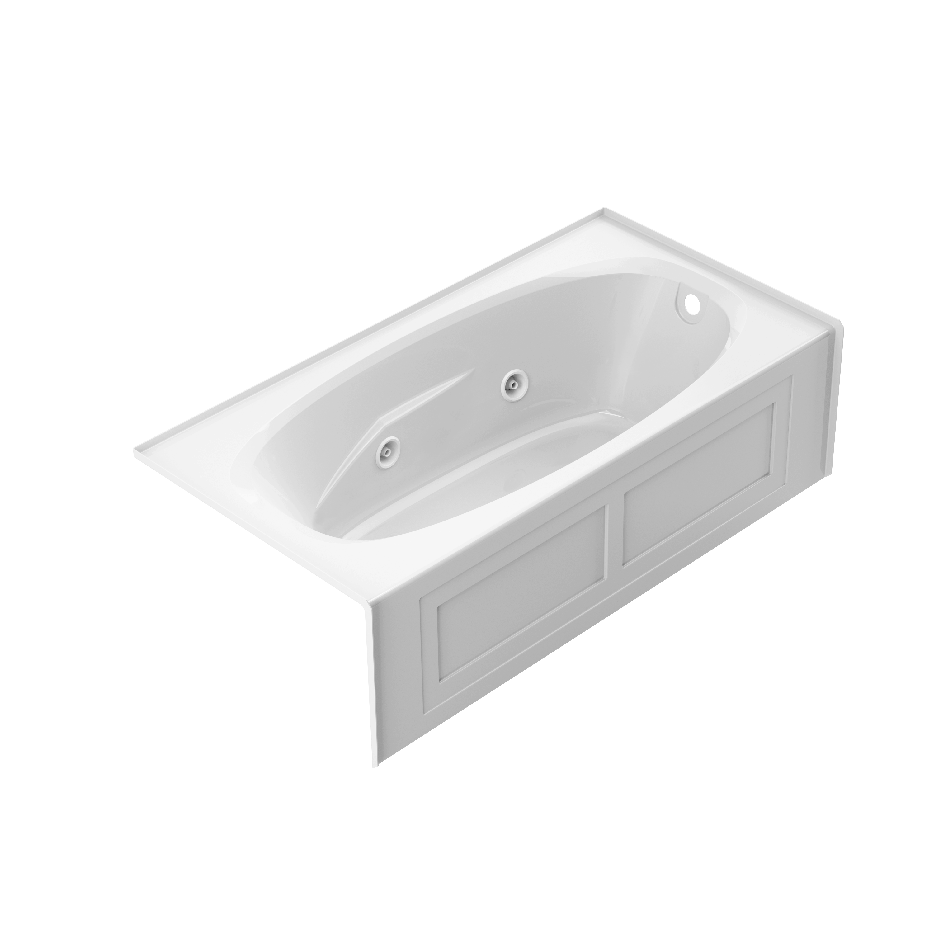 Amiga® 72" x 36" Drop In Whirlpool Acrylic Bathtub