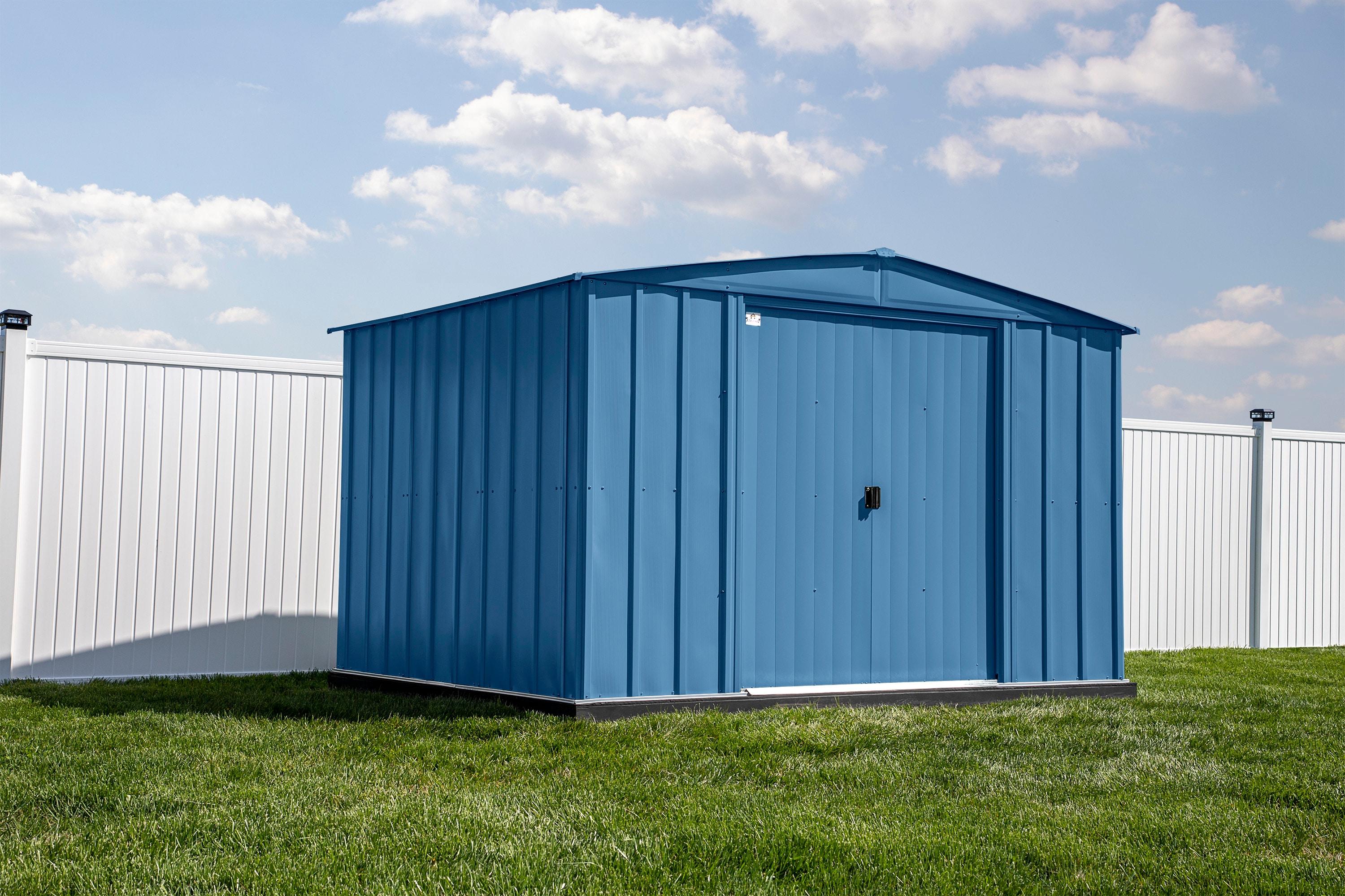 10 ft. W x 8 ft. D Metal Storage Shed