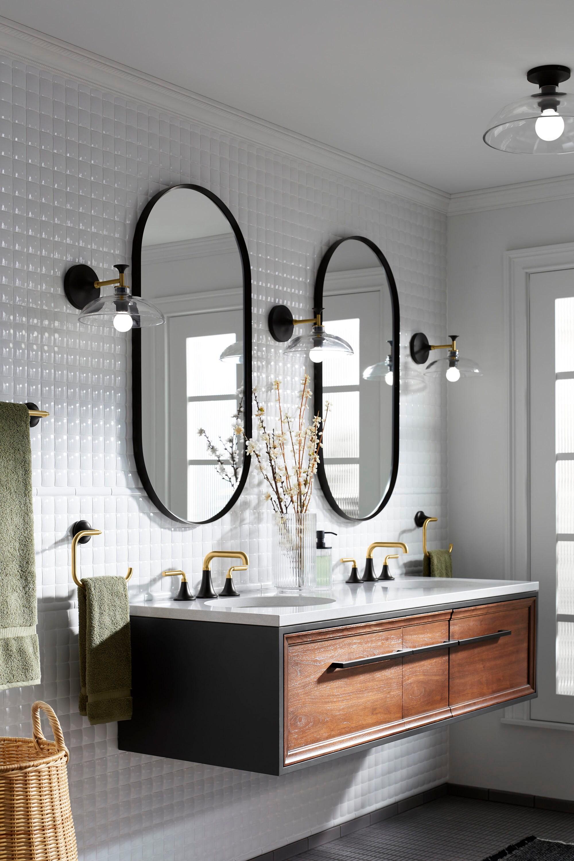 Tone™ 1 Light Semi Flush Mount with Domed Glass Shade