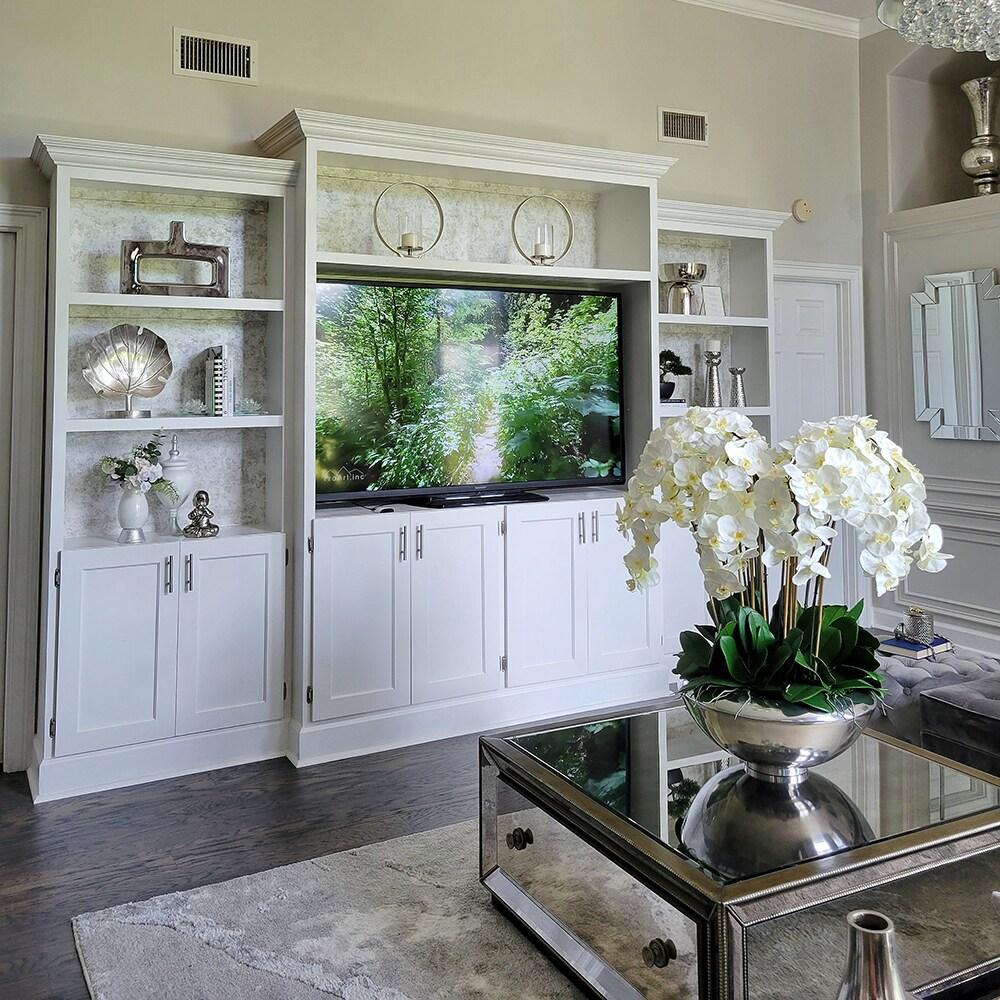 Tempaper & Co. Distressed Gold Removable Peel and Stick Wallpaper, Pearl Leaf, 28 sq ft