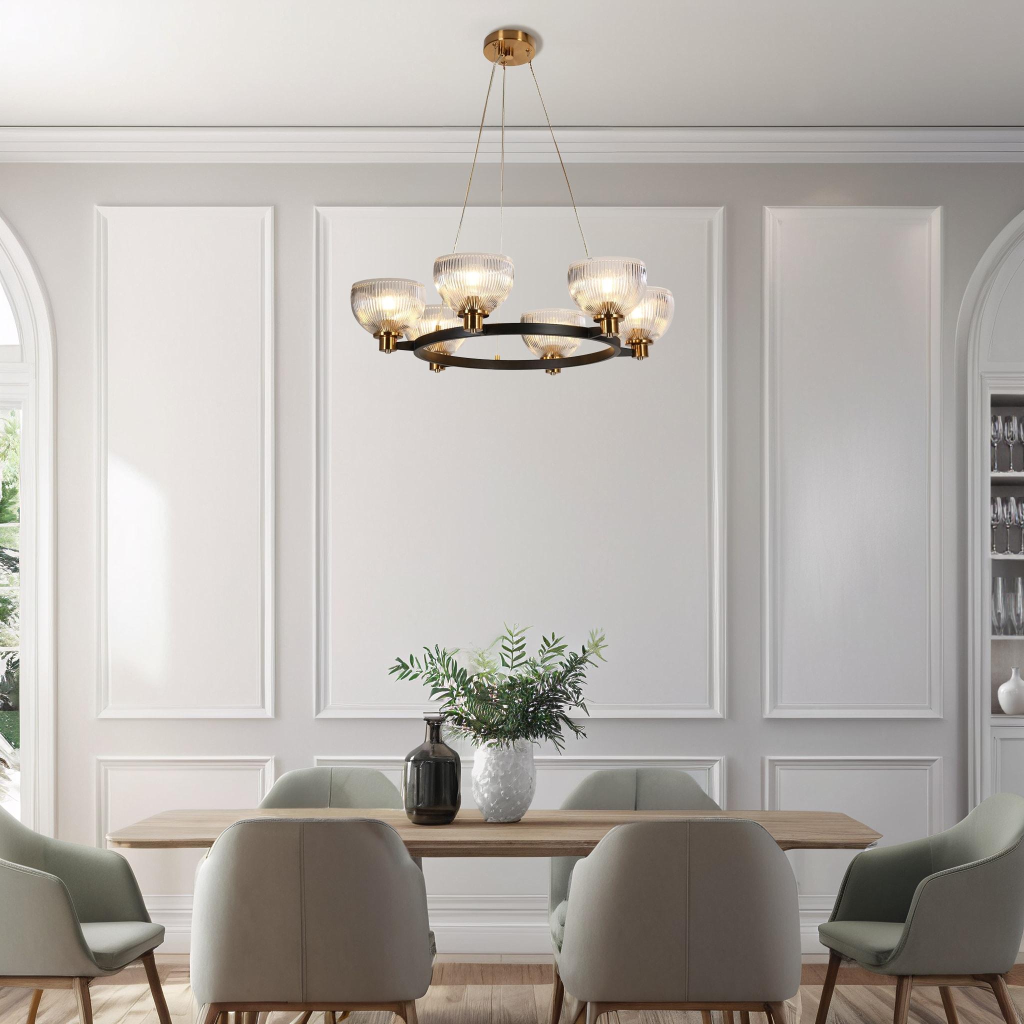 Minka Lavery Isabella's Crown 6 - Light Dimmable Globe Chandelier