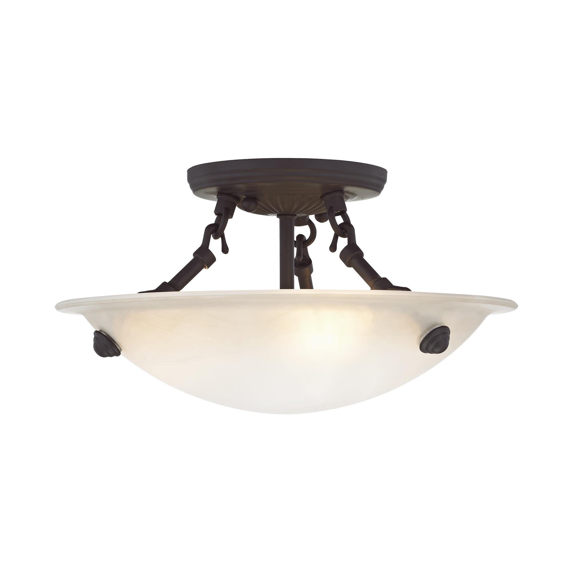 Livex Lighting Oasis Ceiling Mount in Bronze