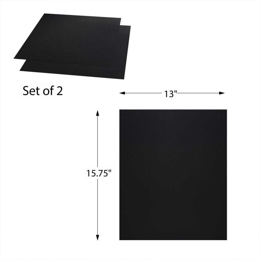 Nonstick Black PTFE Reusable BBQ Grill Mat Set