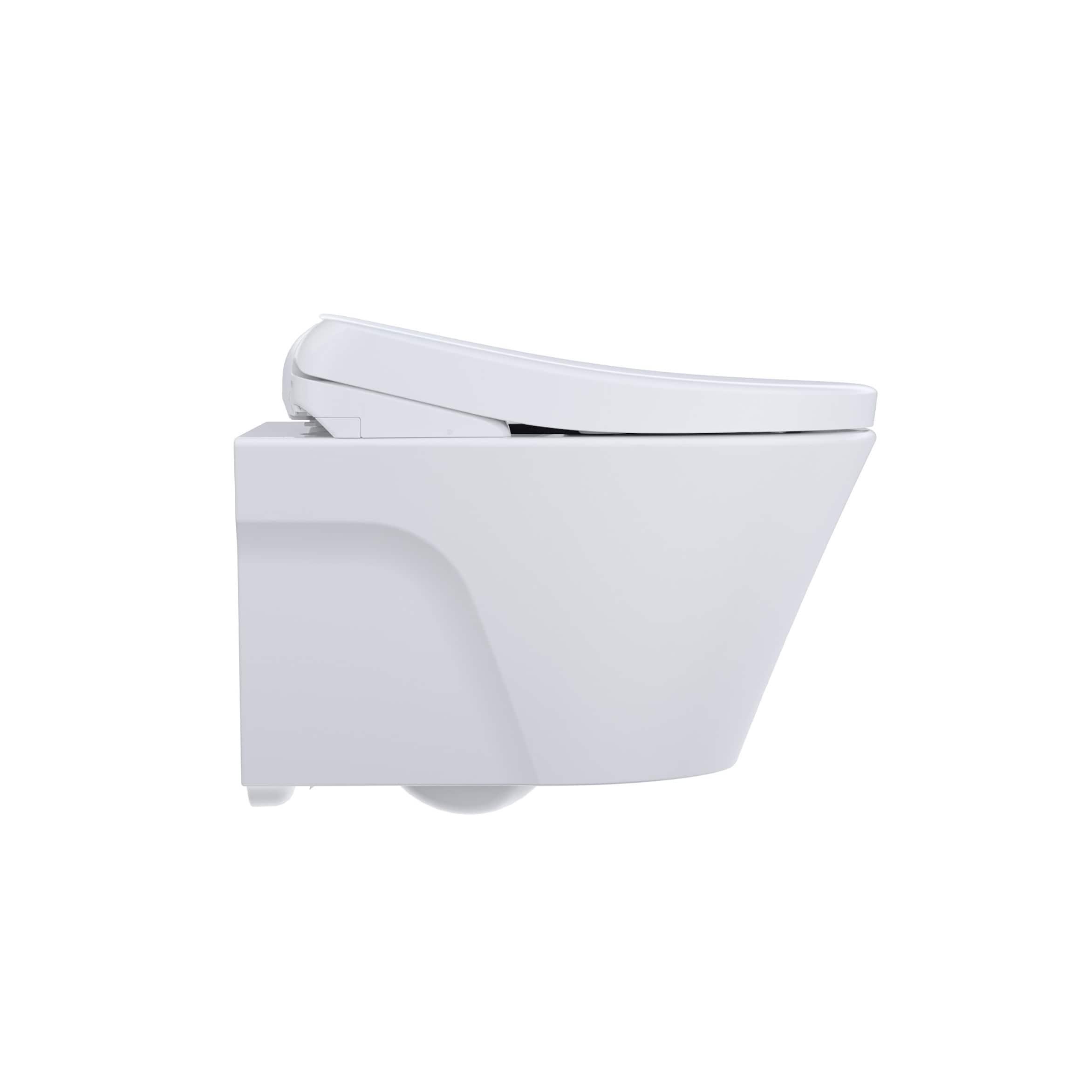 AP 1.28 GPF Elongated Floor Mounted Bidet Toilet (Seat Included) with Auto Flush