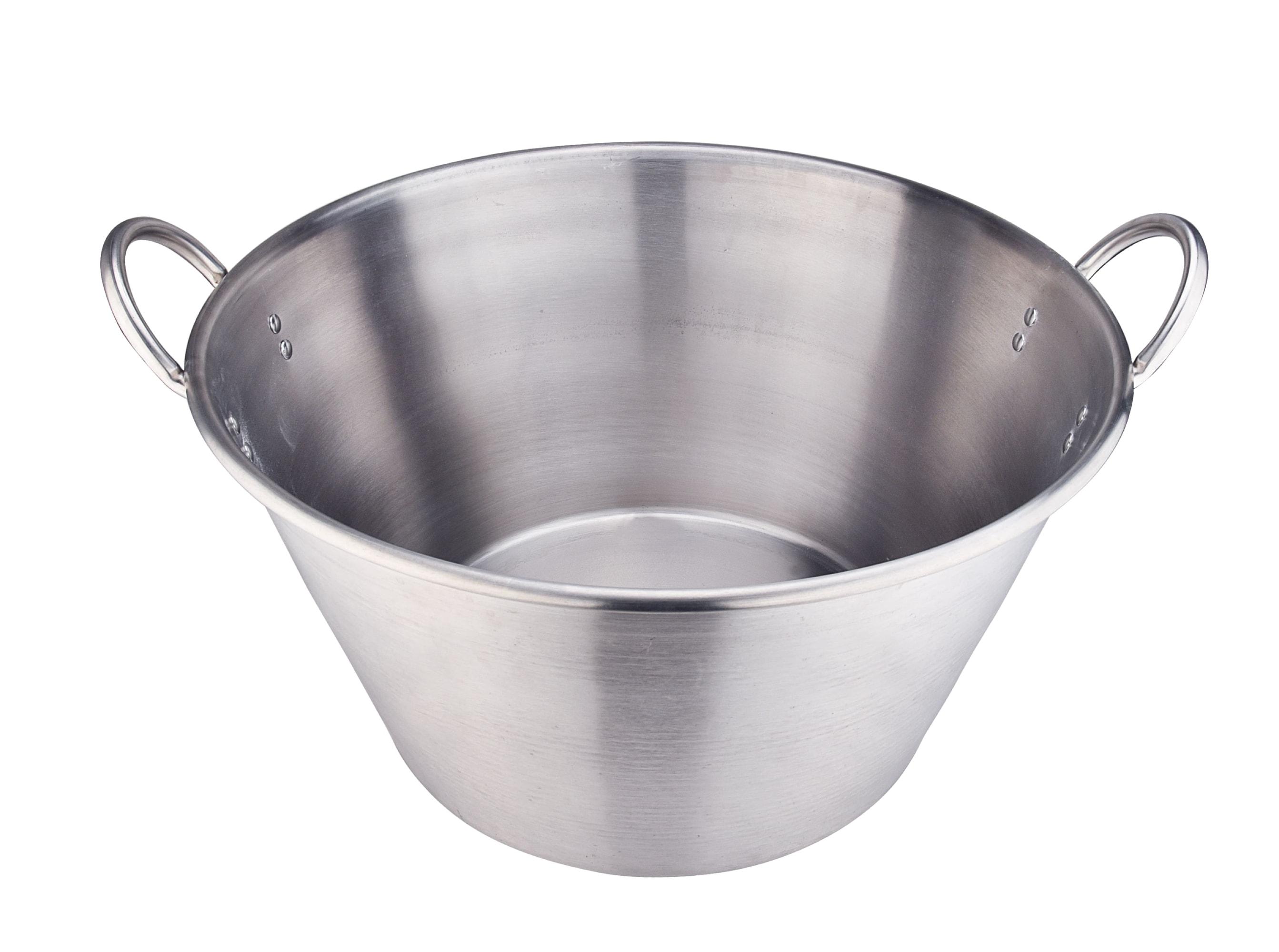 Large 41QT Heavy Duty Stainless Steel Cooking Pot with Handles